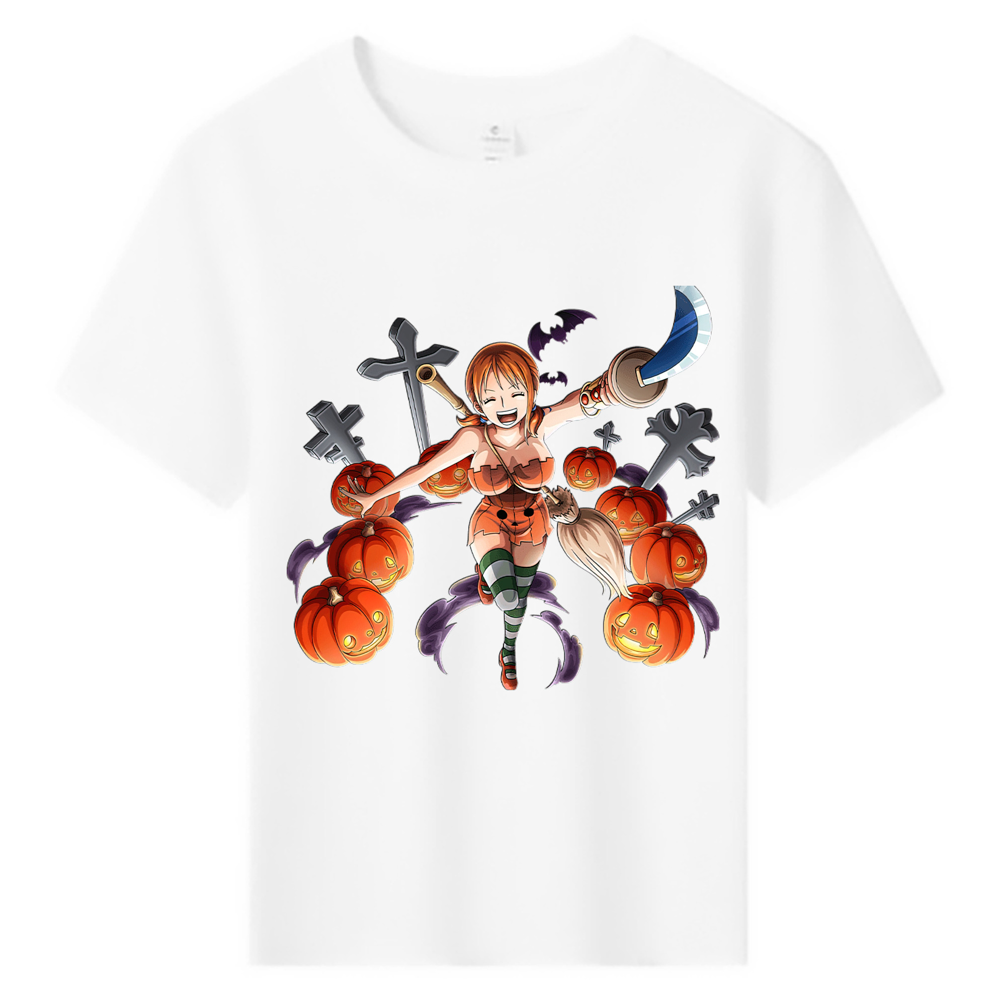 （画像用） ワンピース ナミ ONE PIECE Nami 綿100％キッズTシャツ（フロントプリント）