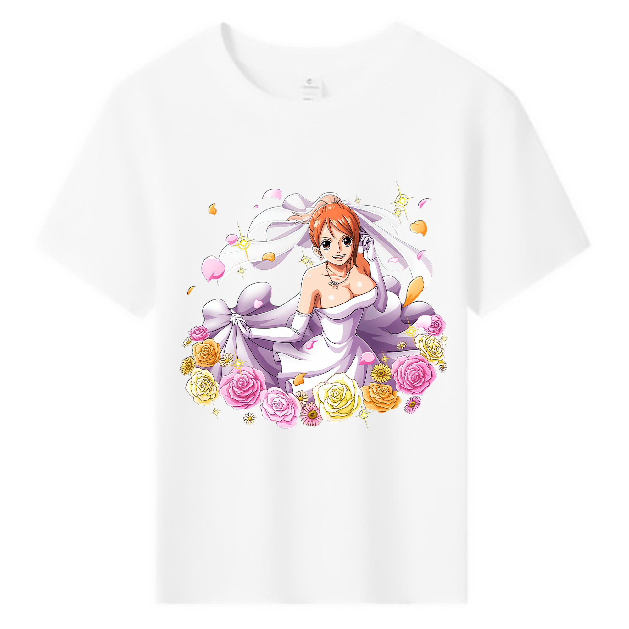（画像用） ワンピース ナミ ONE PIECE Nami 綿100％キッズTシャツ（フロントプリント）