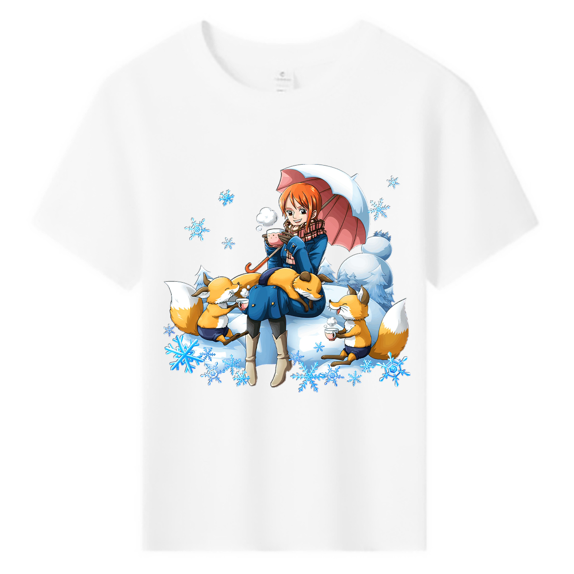 （画像用） ワンピース ナミ ONE PIECE Nami 綿100％キッズTシャツ（フロントプリント）