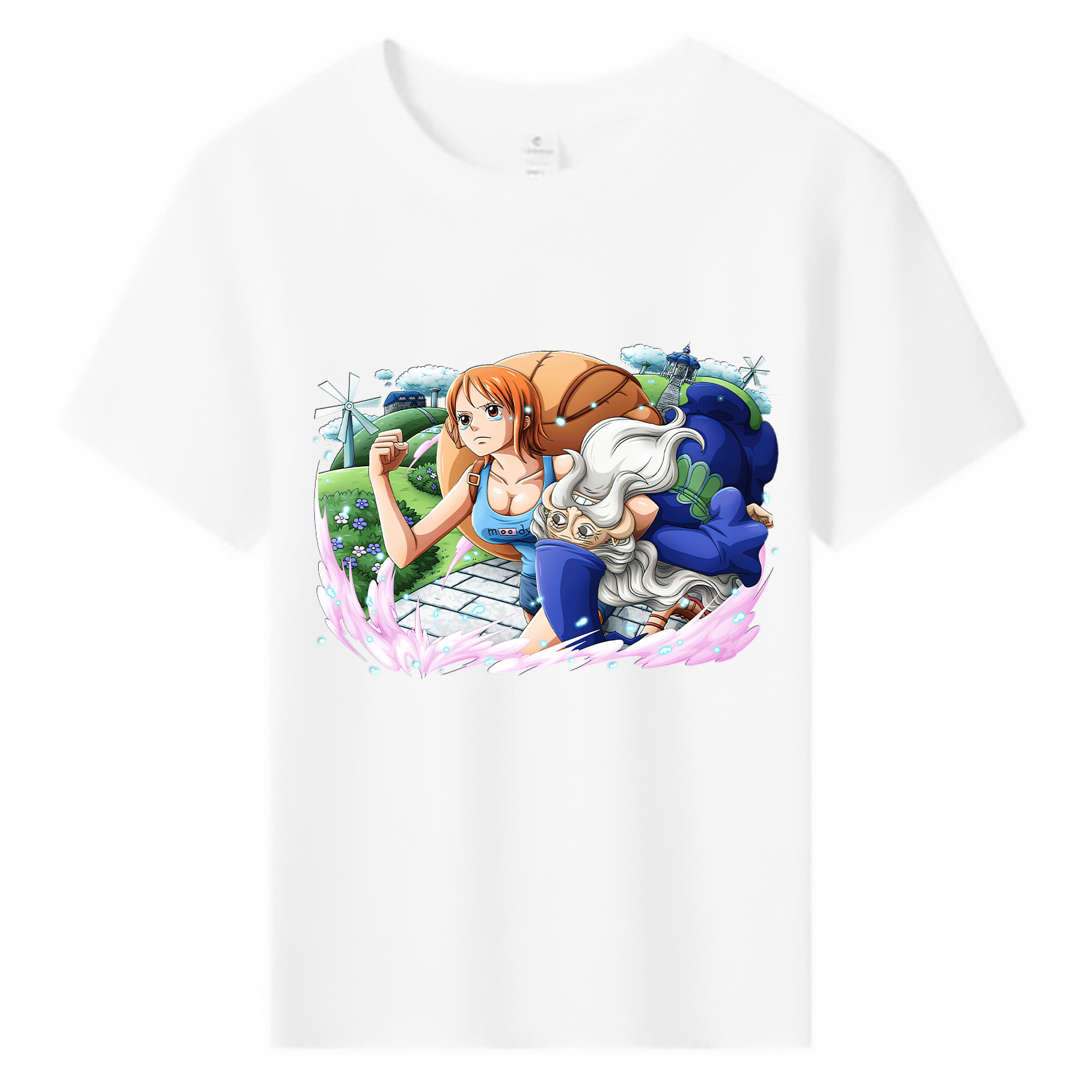 （画像用） ワンピース ナミ ONE PIECE Nami 綿100％キッズTシャツ（フロントプリント）