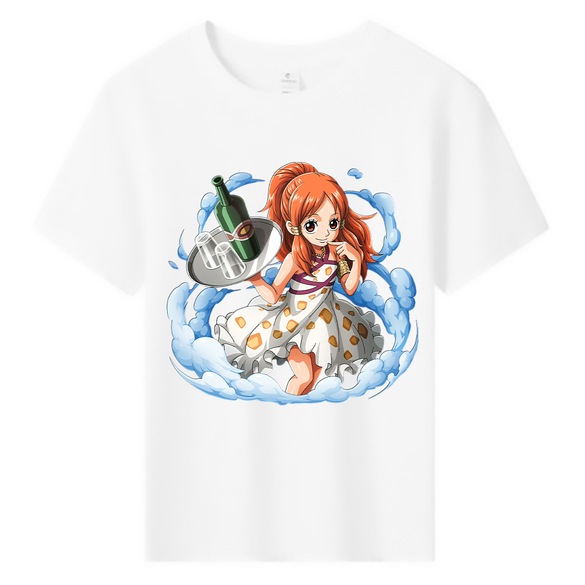 （画像用） ワンピース ナミ ONE PIECE Nami 綿100％キッズTシャツ（フロントプリント）