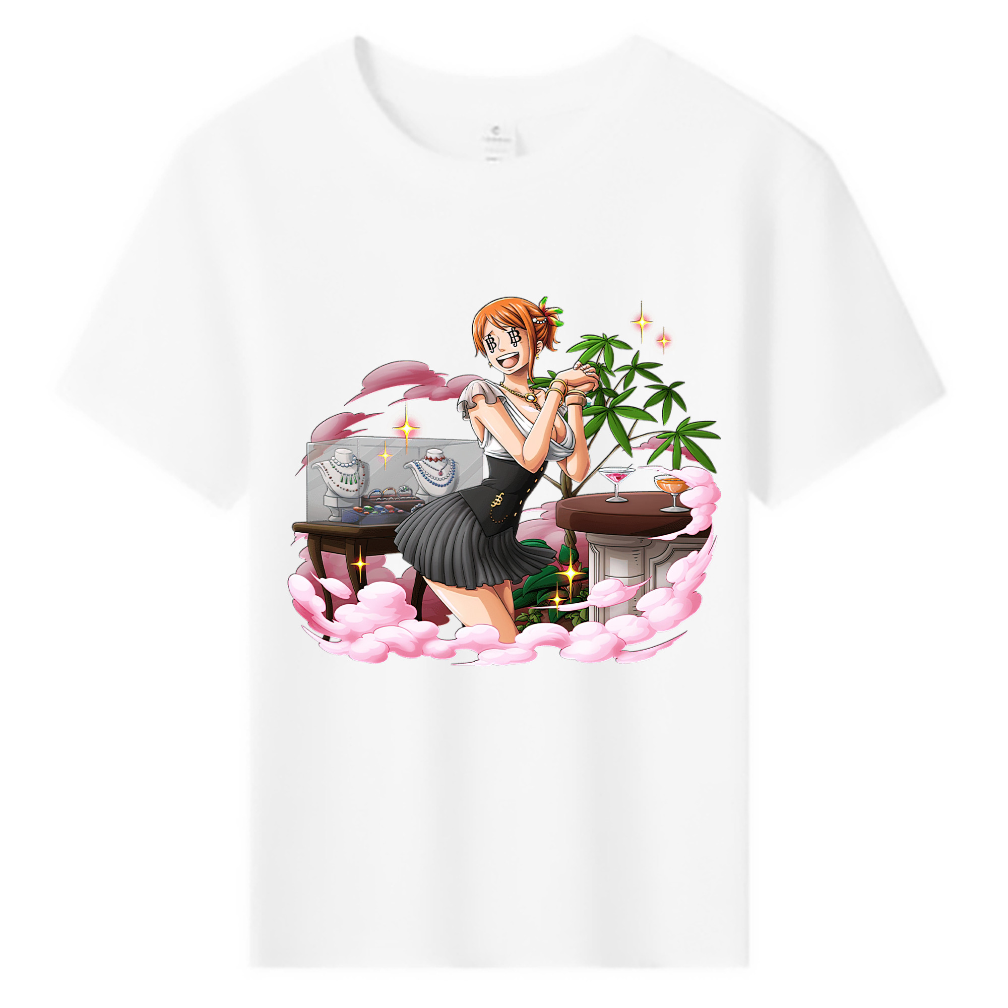（画像用） ワンピース ナミ ONE PIECE Nami 綿100％キッズTシャツ（フロントプリント）