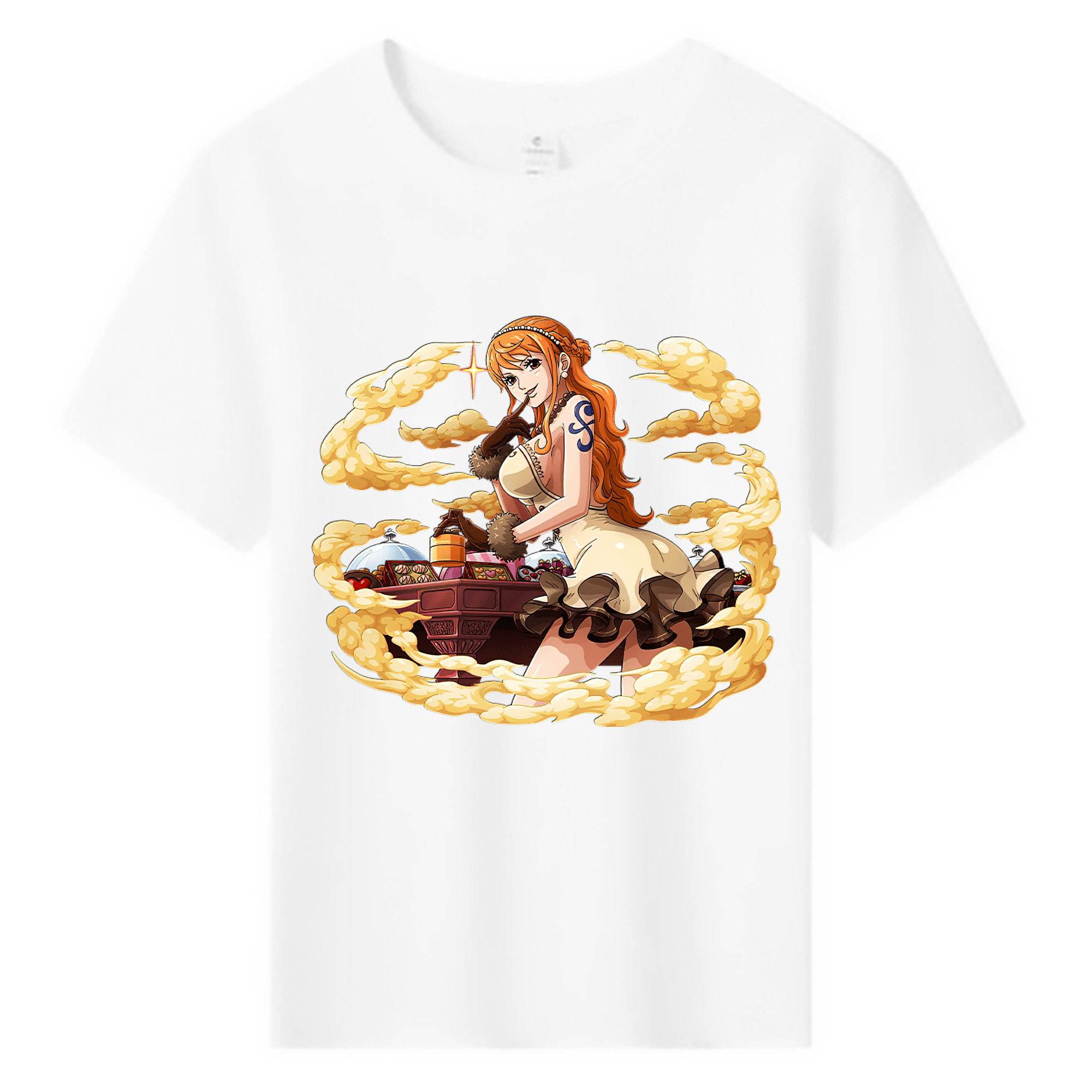 （画像用） ワンピース ナミ ONE PIECE Nami 綿100％キッズTシャツ（フロントプリント）