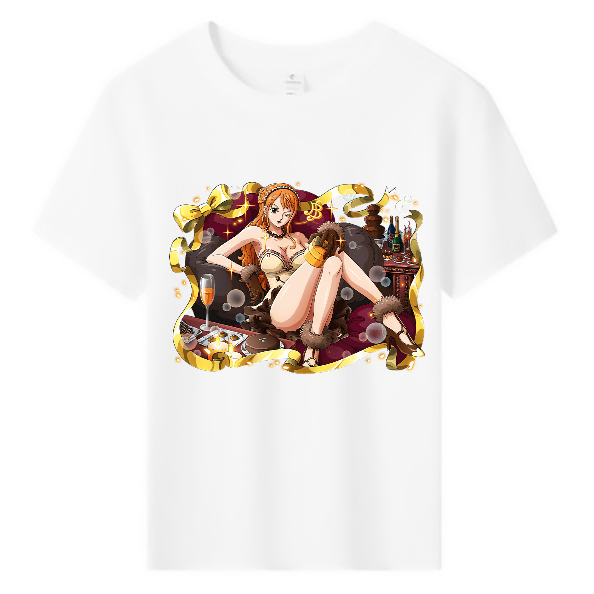 （画像用） ワンピース ナミ ONE PIECE Nami 綿100％キッズTシャツ（フロントプリント）