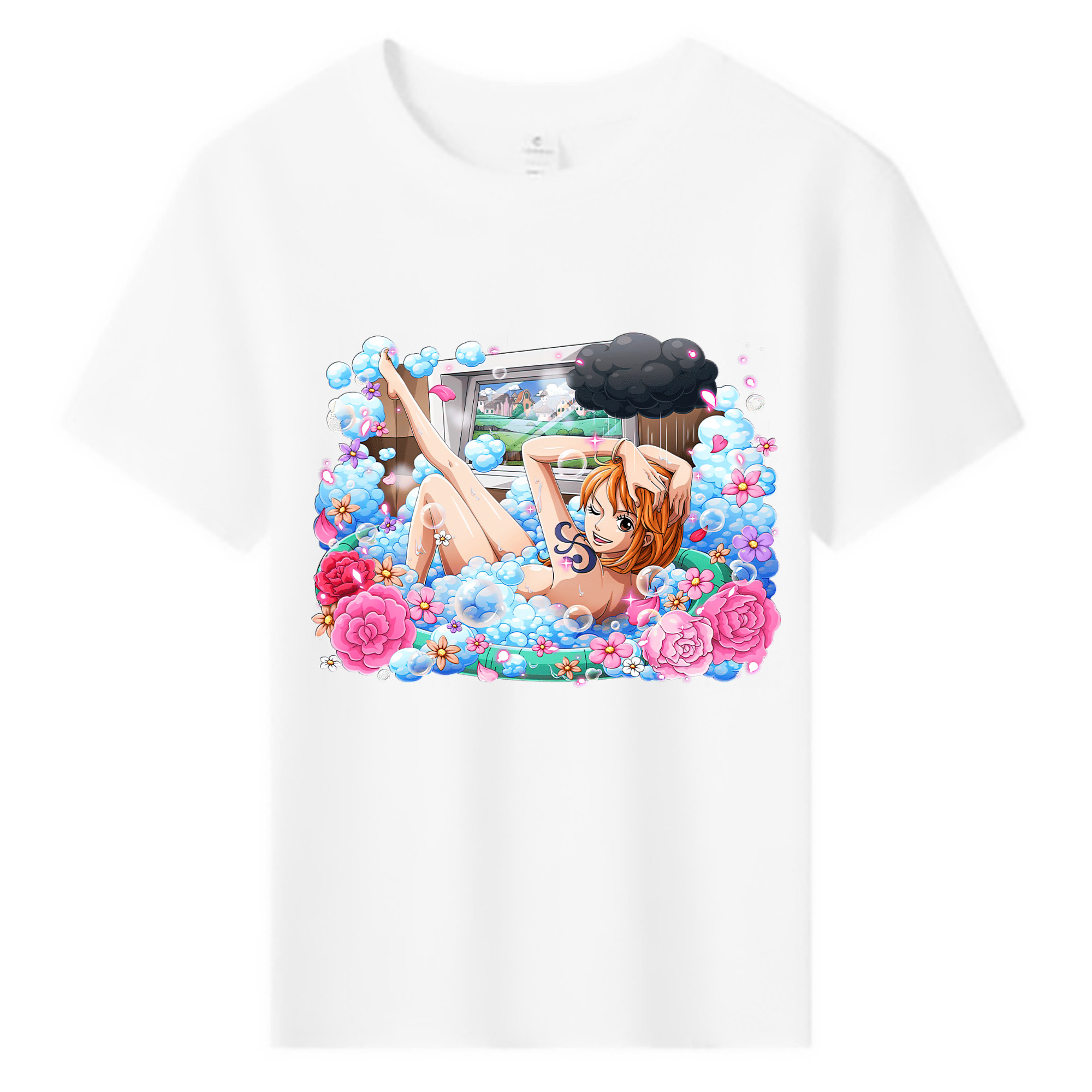 （画像用） ワンピース ナミ ONE PIECE Nami 綿100％キッズTシャツ（フロントプリント）