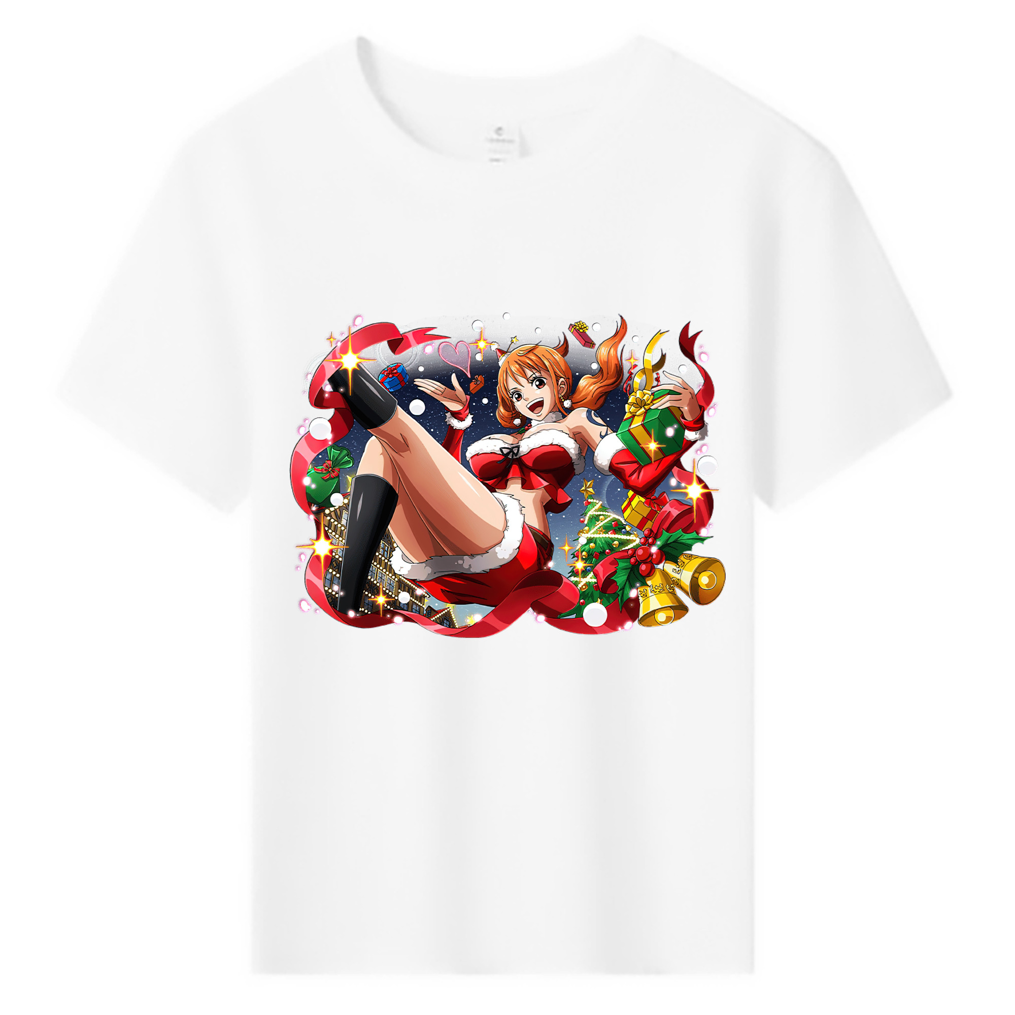 （画像用） ワンピース ナミ ONE PIECE Nami 綿100％キッズTシャツ（フロントプリント）