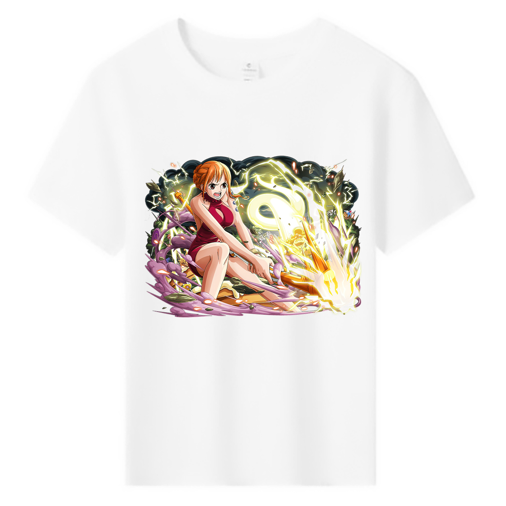 （画像用） ワンピース ナミ ONE PIECE Nami 綿100％キッズTシャツ（フロントプリント）