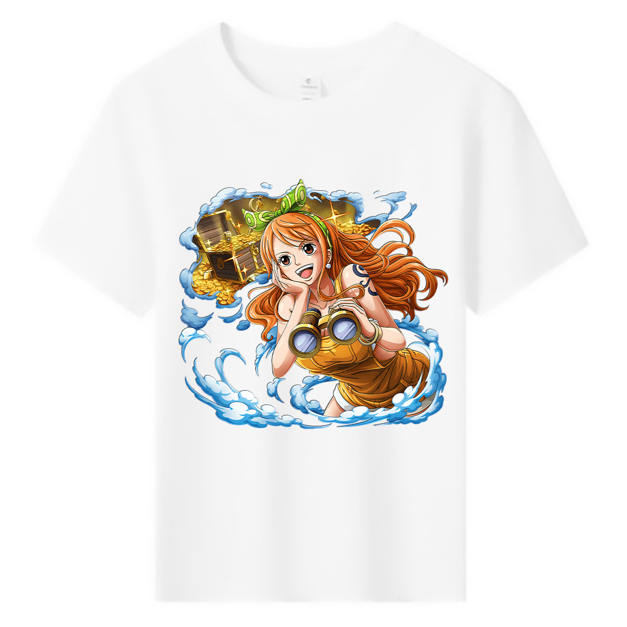 （画像用） ワンピース ナミ ONE PIECE Nami 綿100％キッズTシャツ（フロントプリント）
