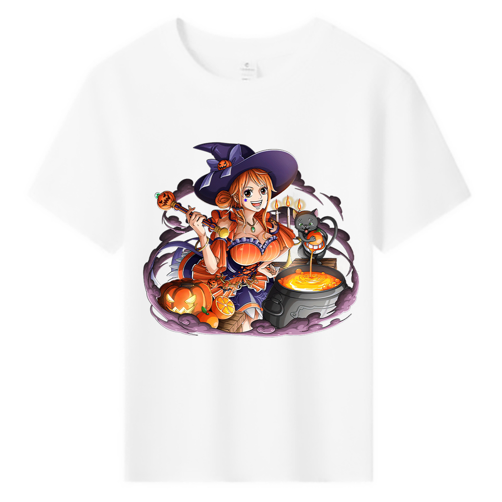 （画像用） ワンピース ナミ ONE PIECE Nami 綿100％キッズTシャツ（フロントプリント）