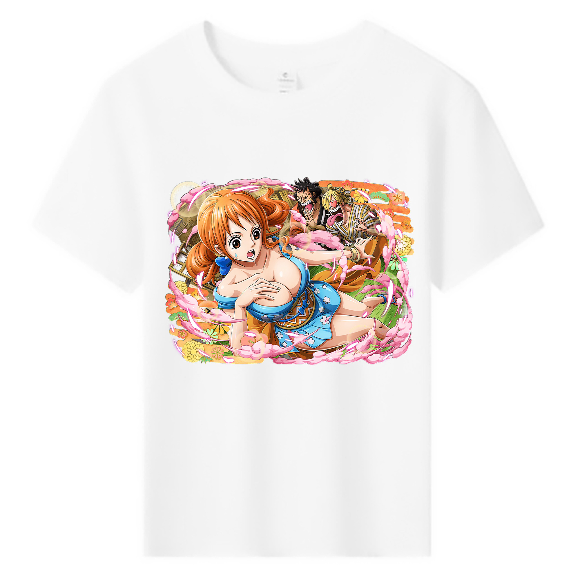 （画像用） ワンピース ナミ ONE PIECE Nami 綿100％キッズTシャツ（フロントプリント）