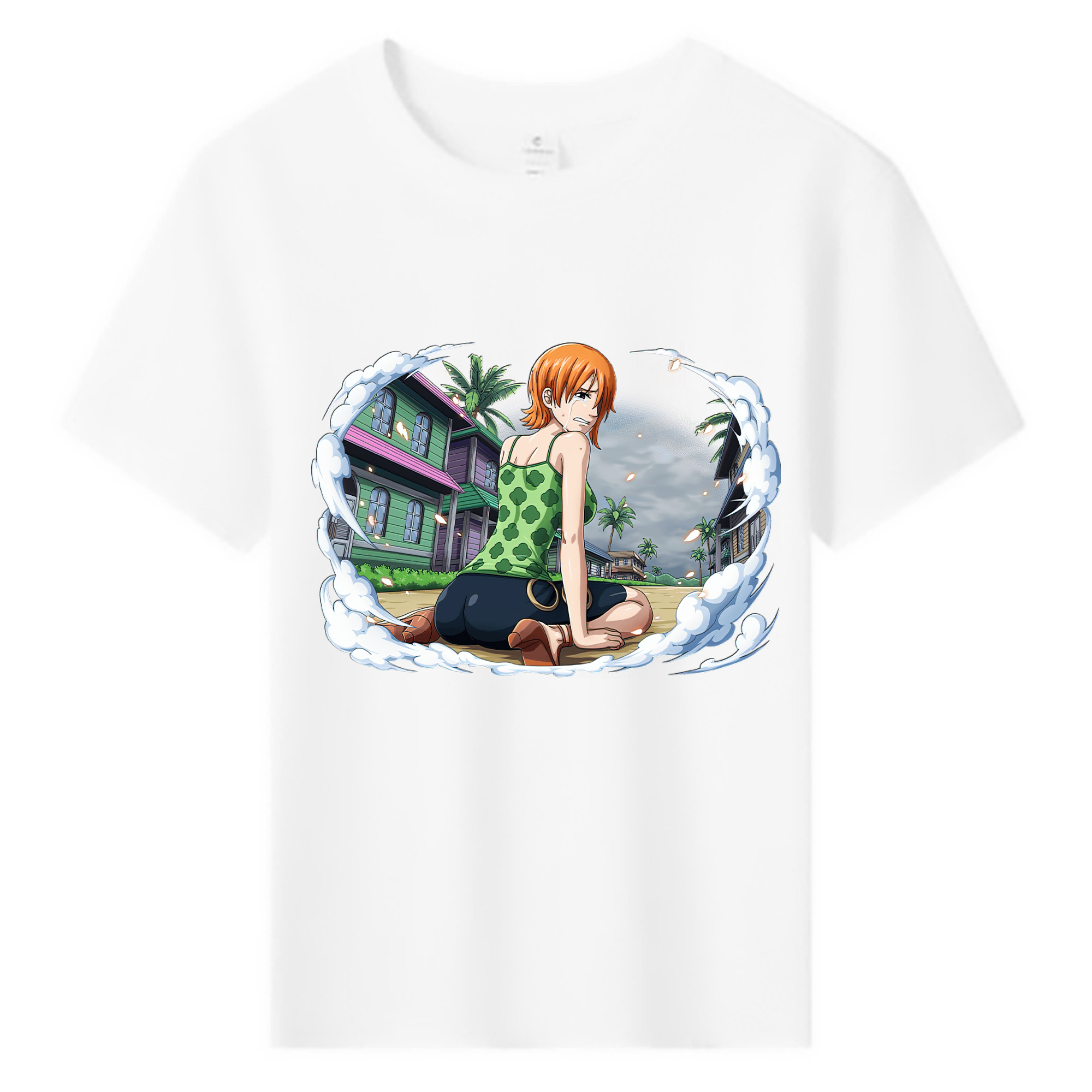 （画像用） ワンピース ナミ ONE PIECE Nami 綿100％キッズTシャツ（フロントプリント）