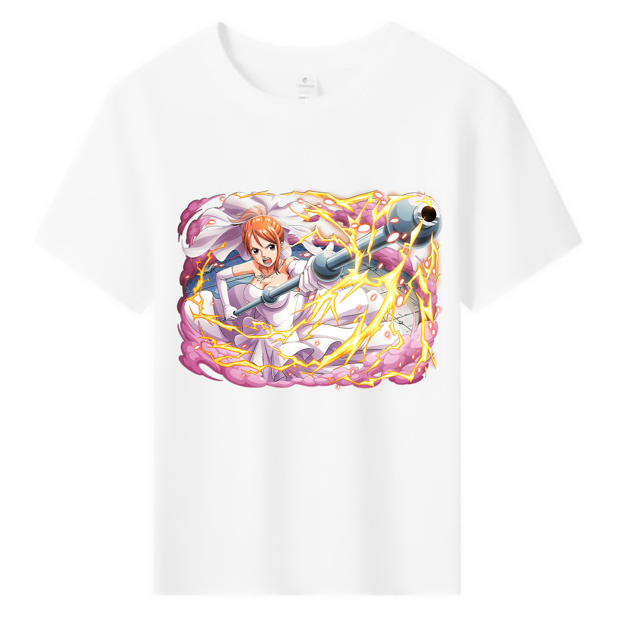 （画像用） ワンピース ナミ ONE PIECE Nami 綿100％キッズTシャツ（フロントプリント）