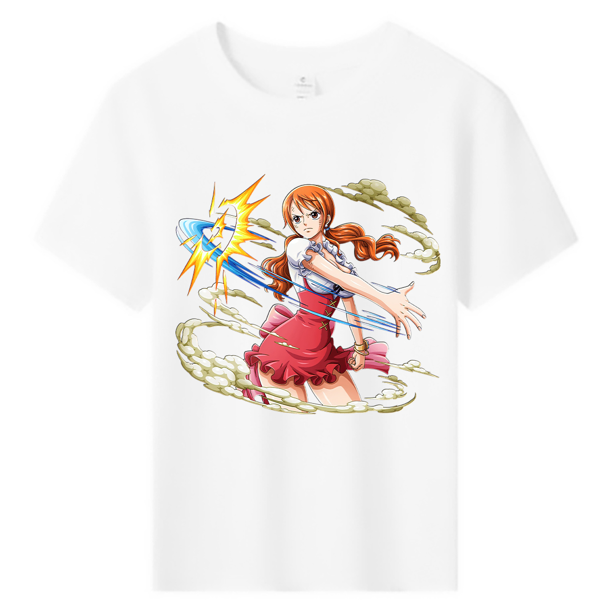 （画像用） ワンピース ナミ ONE PIECE Nami 綿100％キッズTシャツ（フロントプリント）