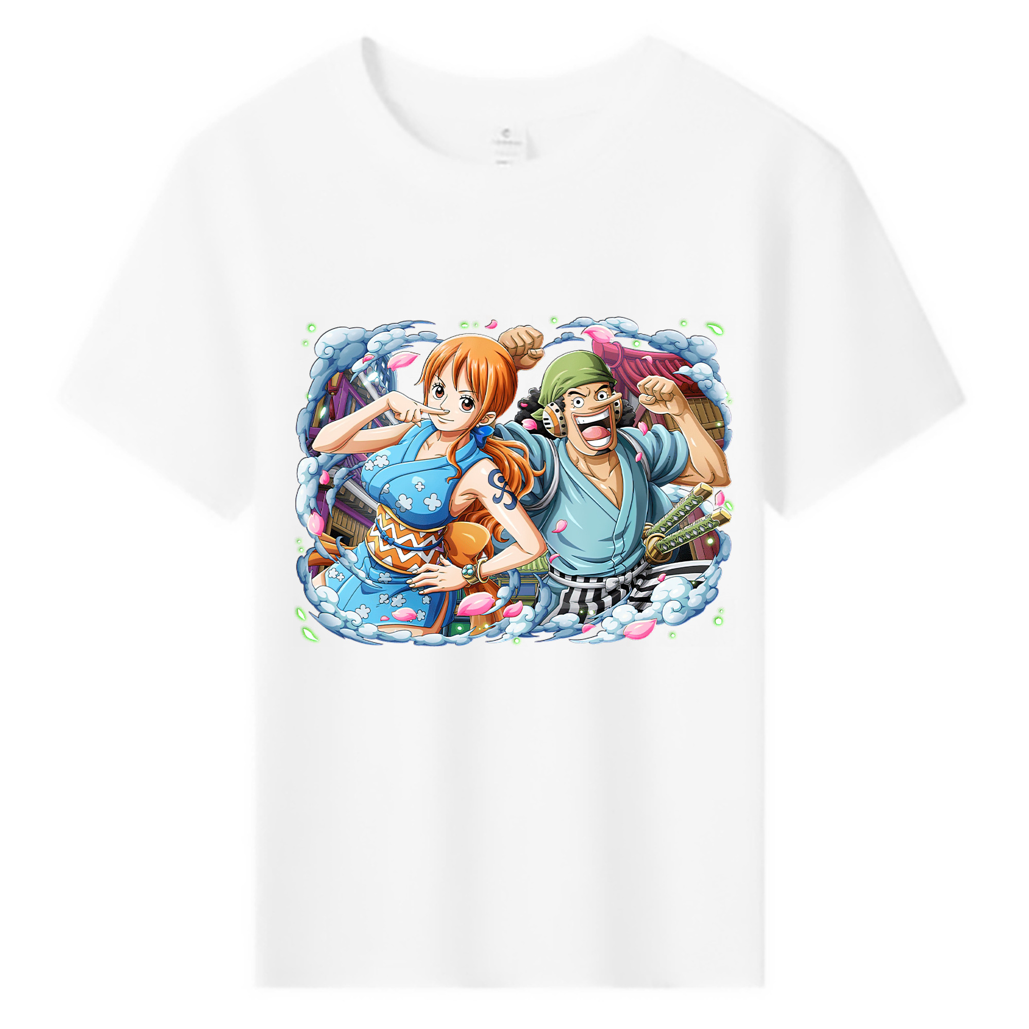 （画像用） ワンピース ナミ ONE PIECE Nami 綿100％キッズTシャツ（フロントプリント）