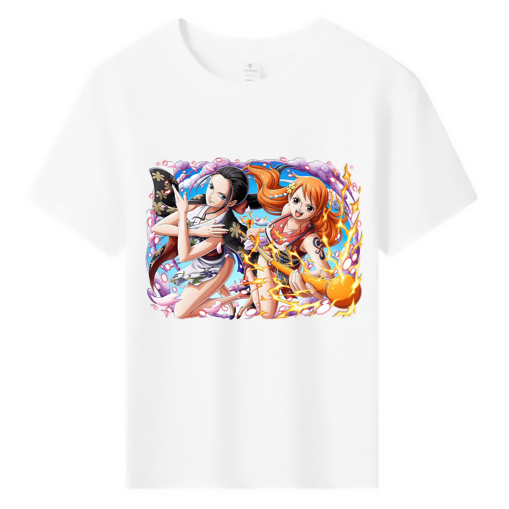 （画像用） ワンピース ナミ ONE PIECE Nami 綿100％キッズTシャツ（フロントプリント）