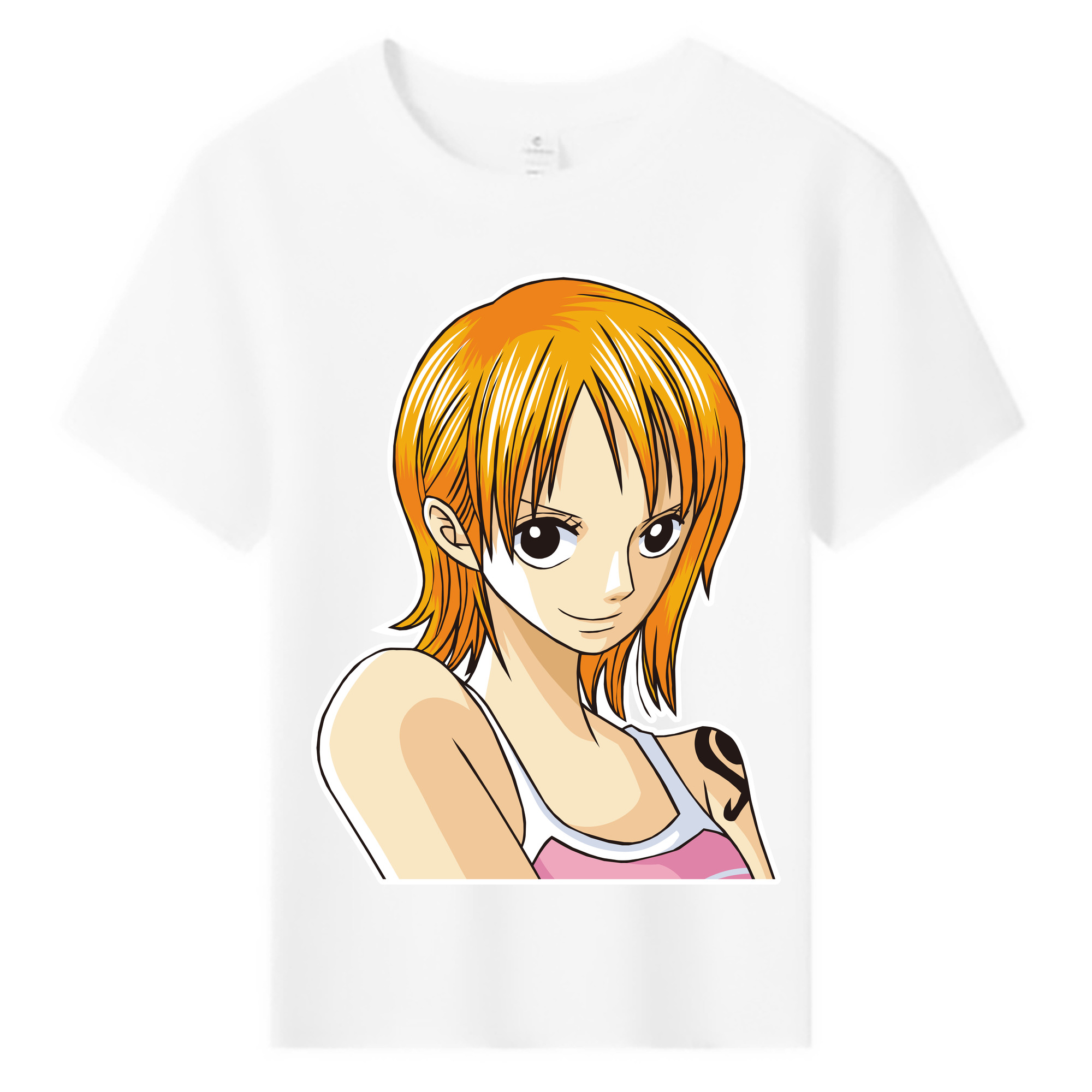 （画像用） ワンピース ナミ ONE PIECE Nami 綿100％キッズTシャツ（フロントプリント）