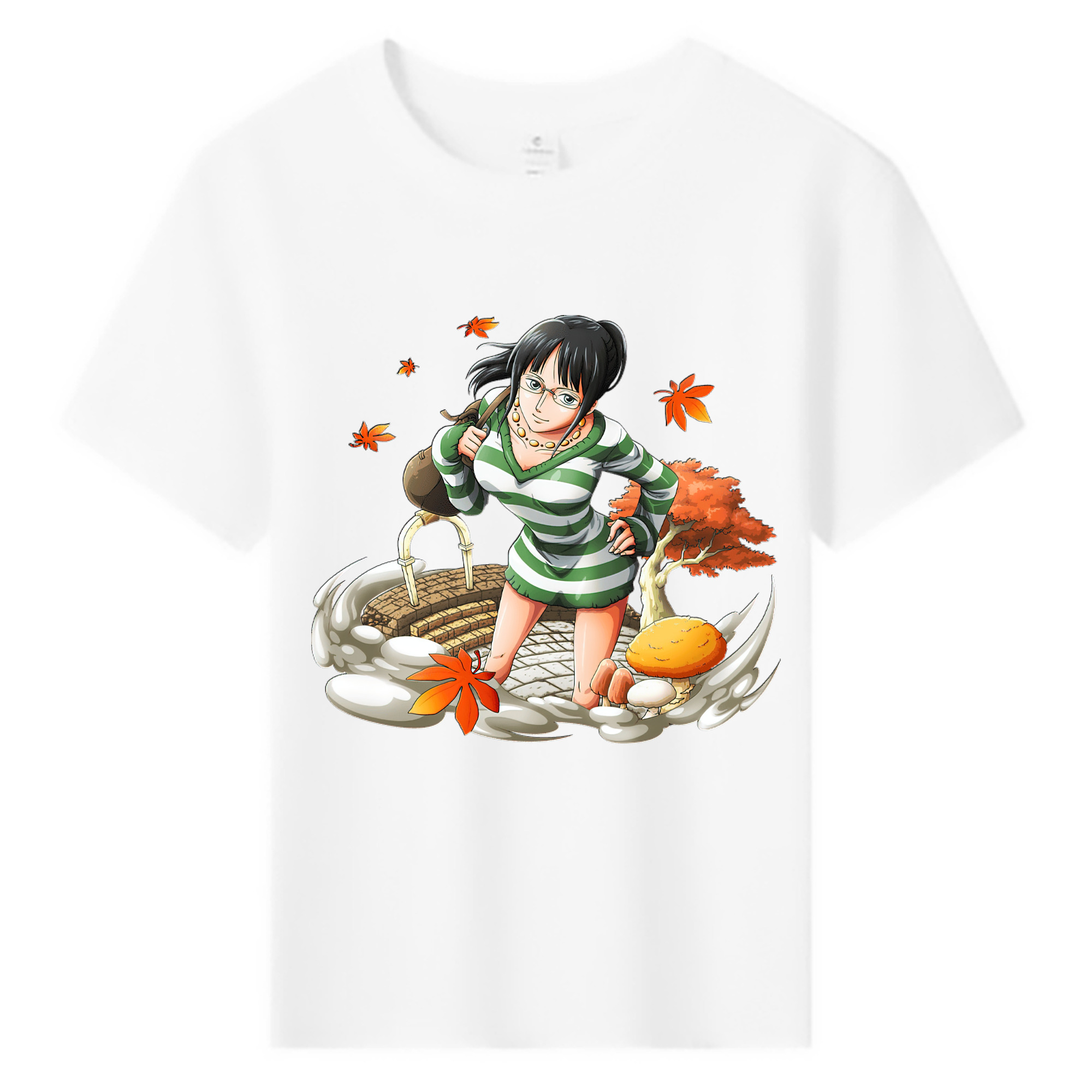 （画像用） ワンピース ニコ・ロビン ONE PIECE Nico Robin 綿100％キッズTシャツ（フロントプリント）