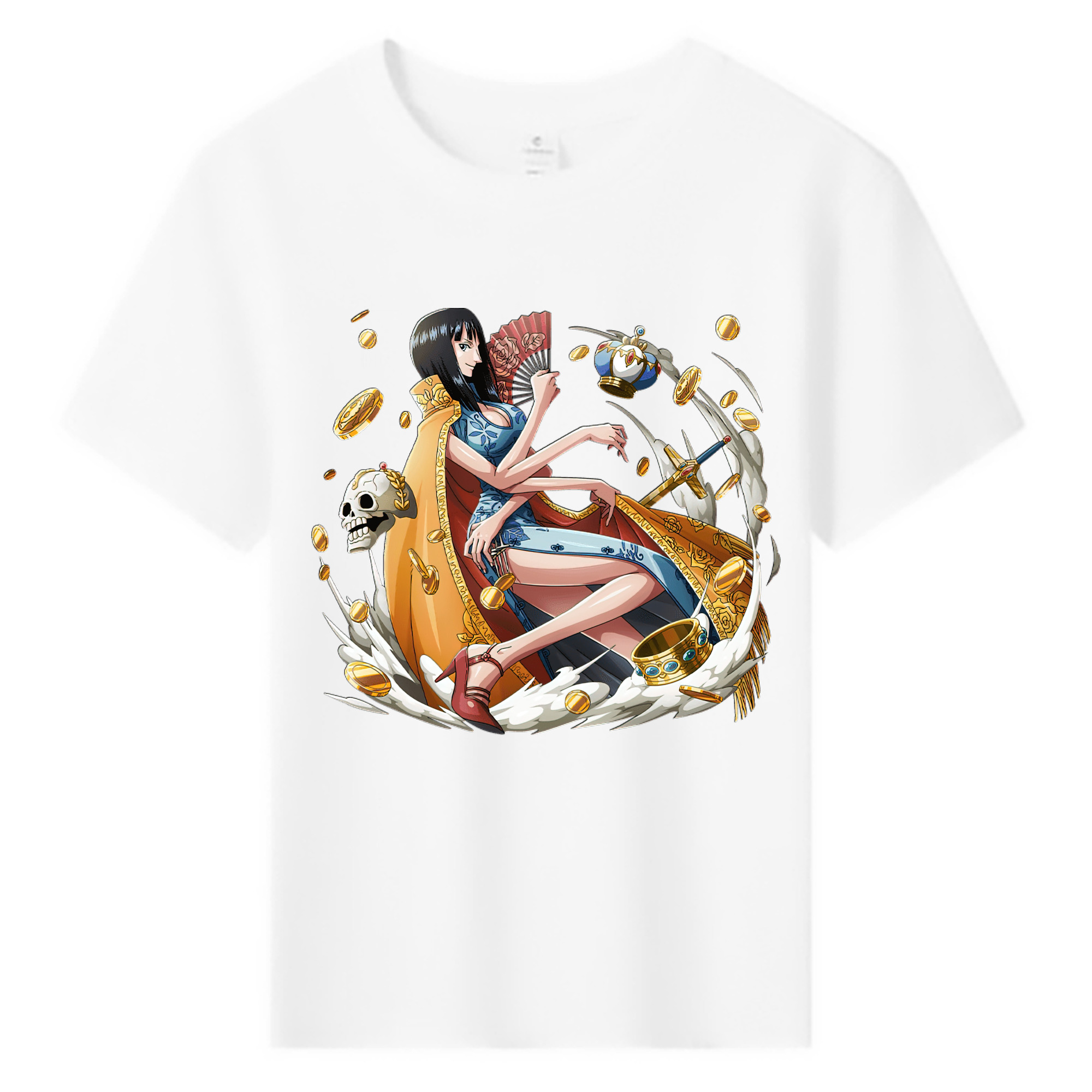 （画像用） ワンピース ニコ・ロビン ONE PIECE Nico Robin 綿100％キッズTシャツ（フロントプリント）