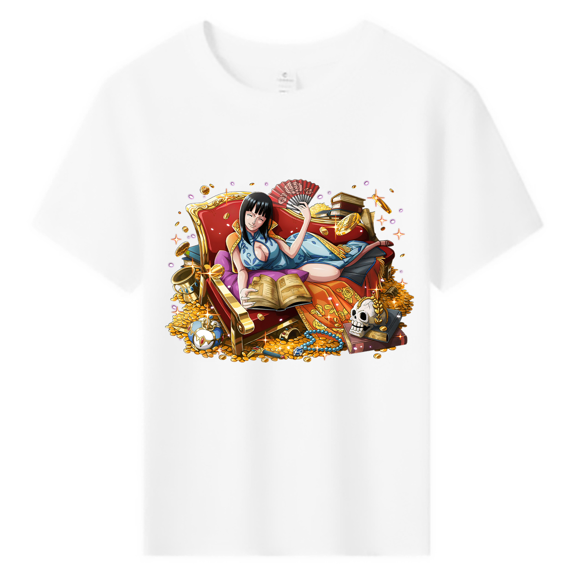 （画像用） ワンピース ニコ・ロビン ONE PIECE Nico Robin 綿100％キッズTシャツ（フロントプリント）
