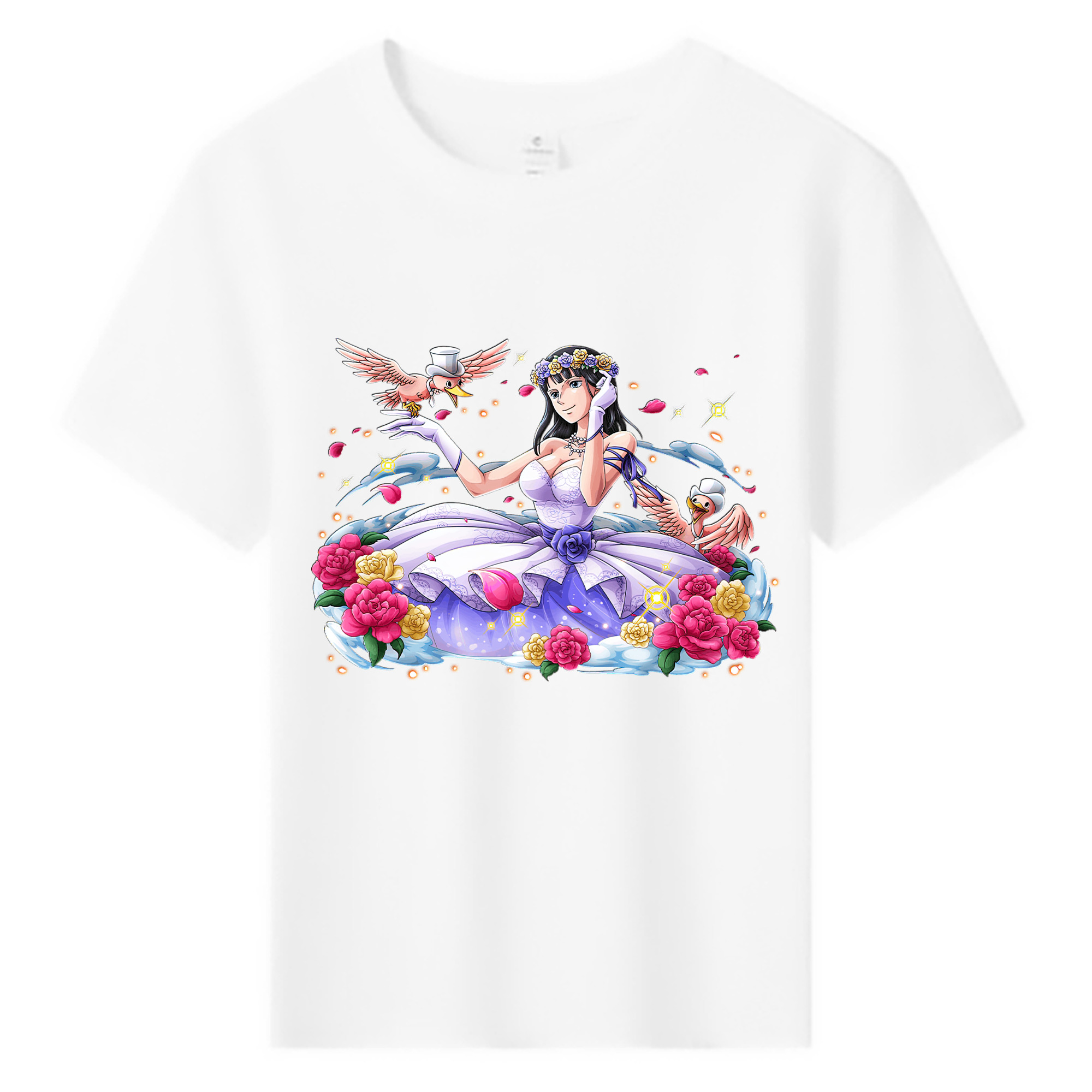 ワンピース ニコ・ロビン ONE PIECE Nico Robin 綿100％キッズTシャツ（フロントプリント）