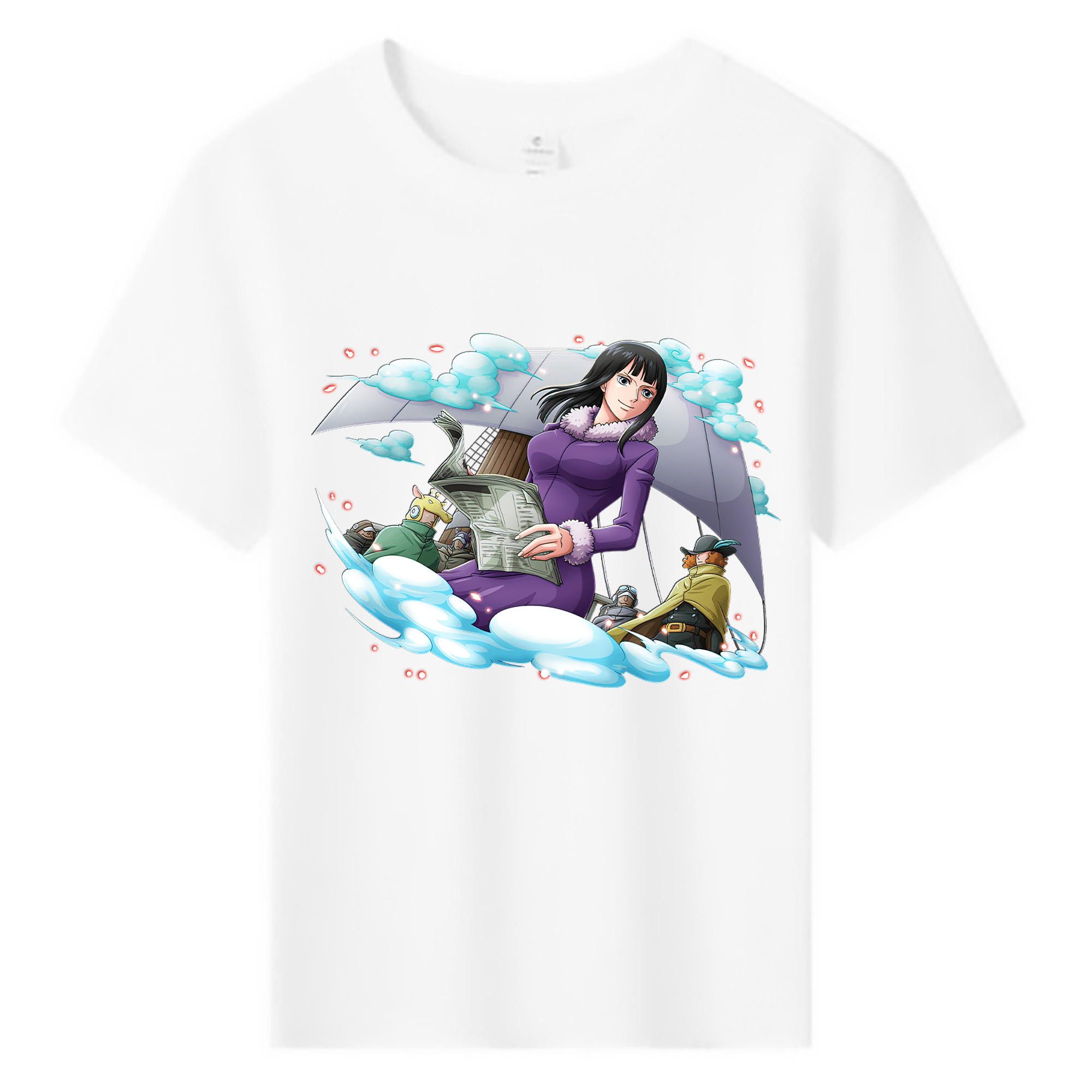ワンピース ニコ・ロビン ONE PIECE Nico Robin 綿100％キッズTシャツ（フロントプリント）