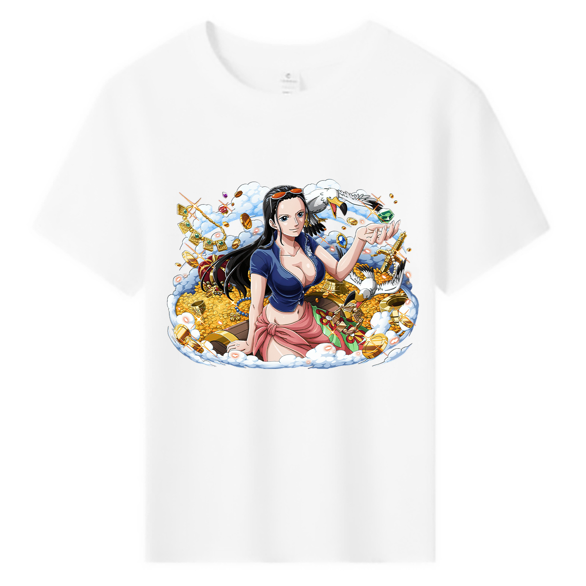 ワンピース ニコ・ロビン ONE PIECE Nico Robin 綿100％キッズTシャツ（フロントプリント）