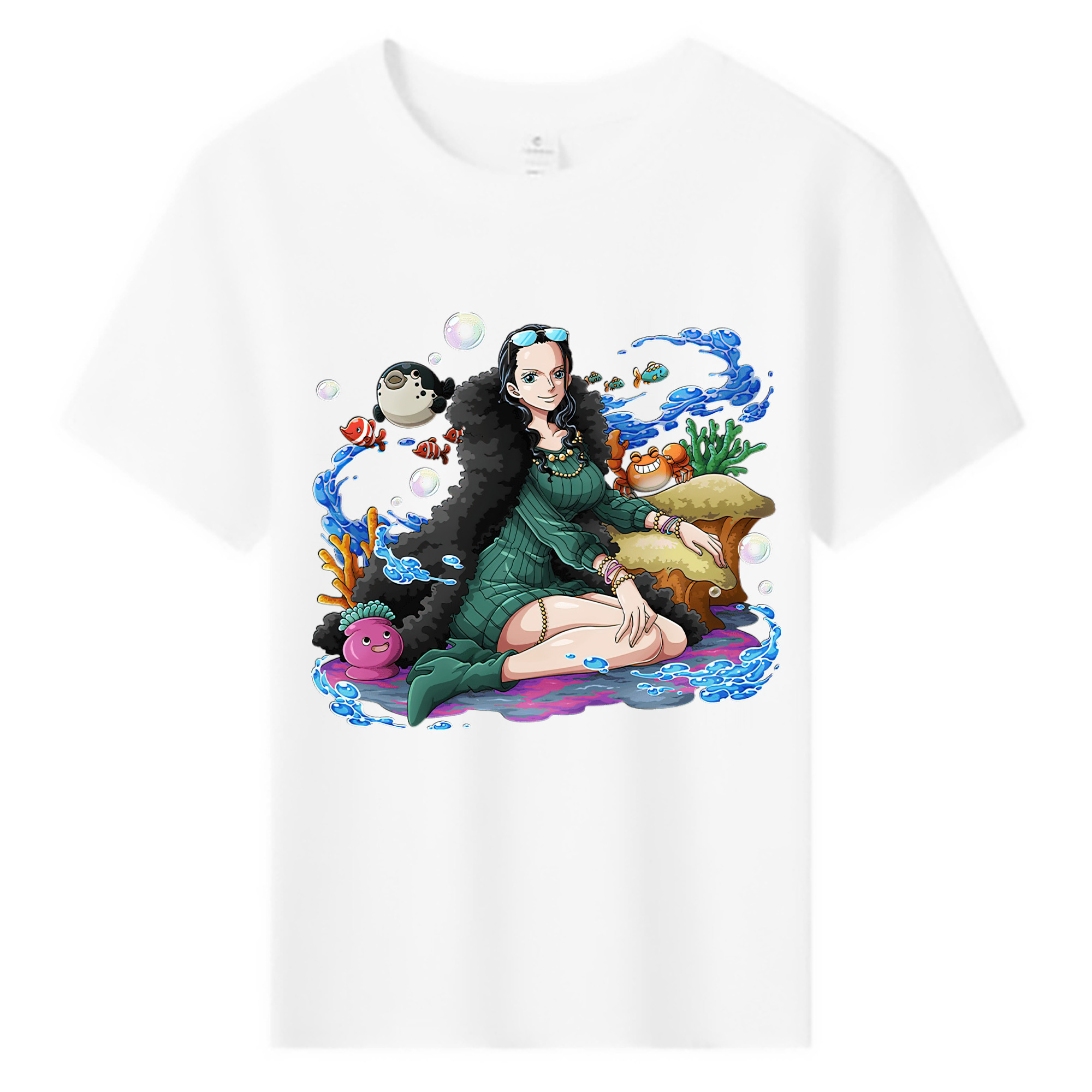 ワンピース ニコ・ロビン ONE PIECE Nico Robin 綿100％キッズTシャツ（フロントプリント）