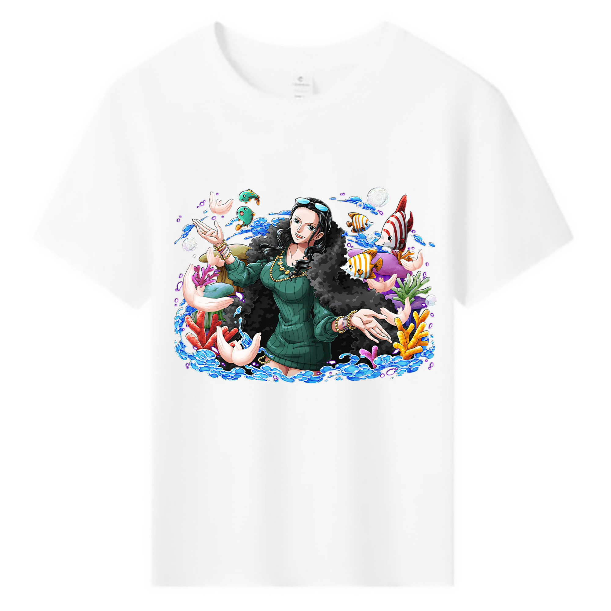 ワンピース ニコ・ロビン ONE PIECE Nico Robin 綿100％キッズTシャツ（フロントプリント）