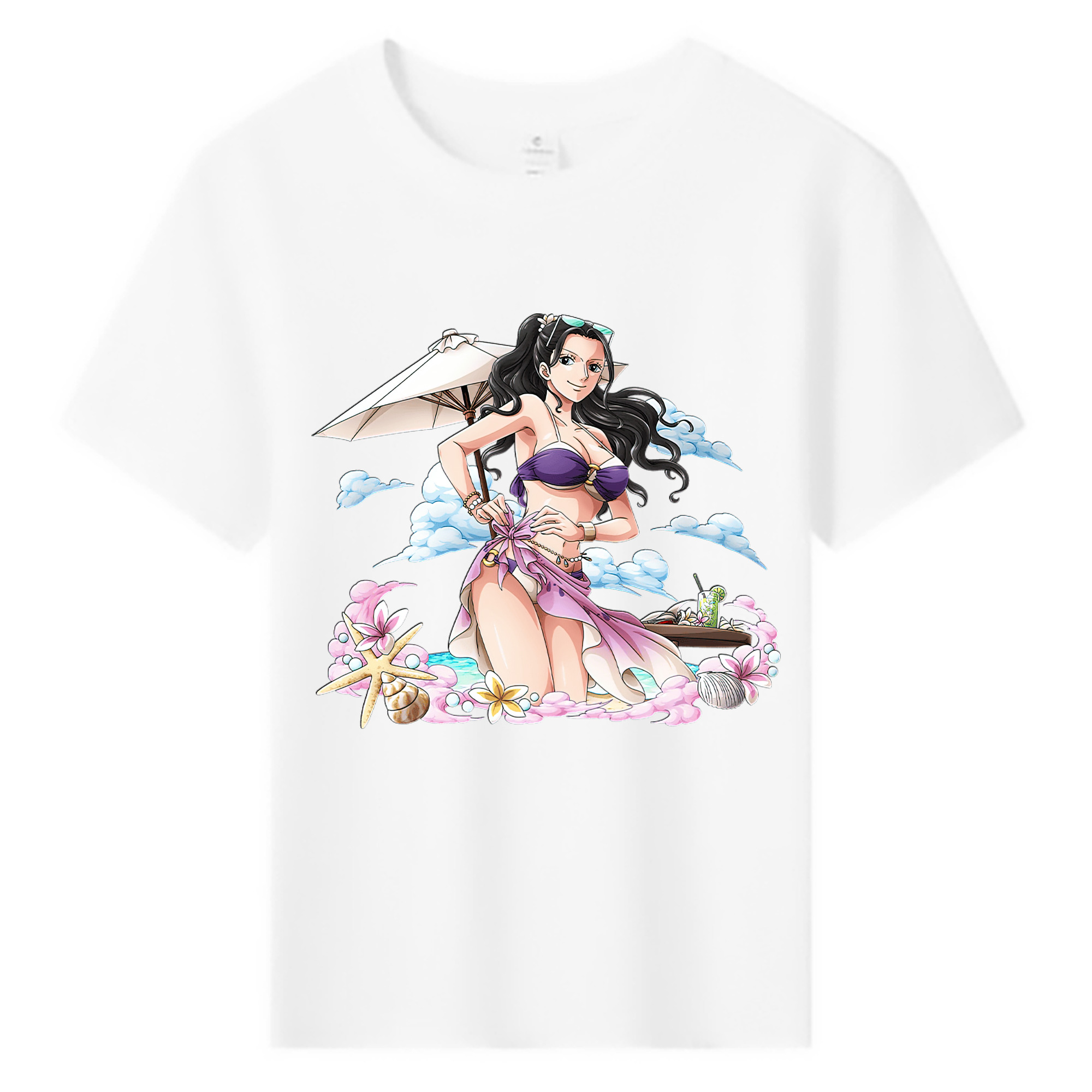 ワンピース ニコ・ロビン ONE PIECE Nico Robin 綿100％キッズTシャツ（フロントプリント）