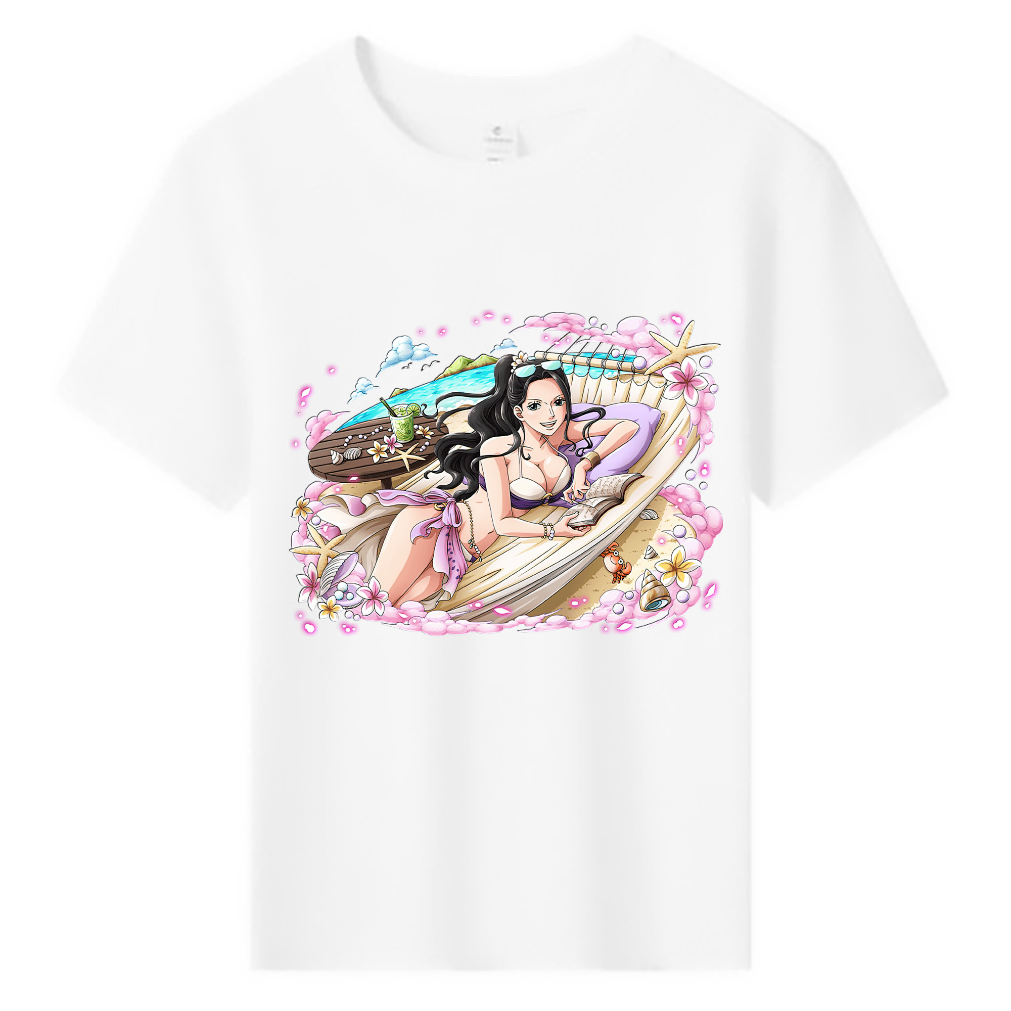 ワンピース ニコ・ロビン ONE PIECE Nico Robin 綿100％キッズTシャツ（フロントプリント）