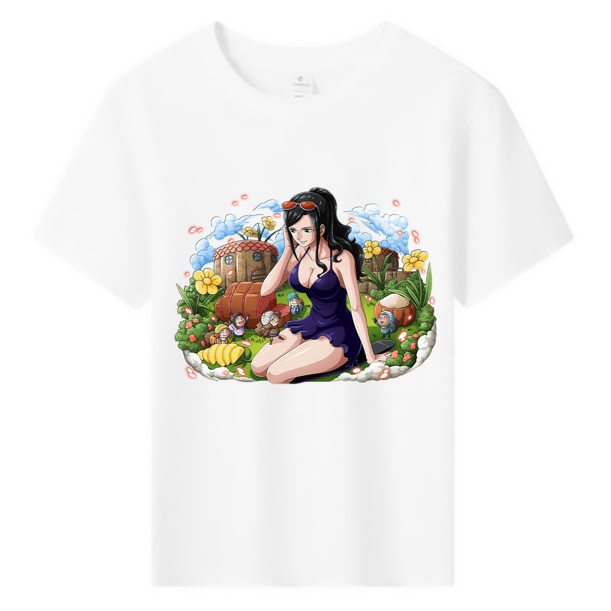 ワンピース ニコ・ロビン ONE PIECE Nico Robin 綿100％キッズTシャツ（フロントプリント）