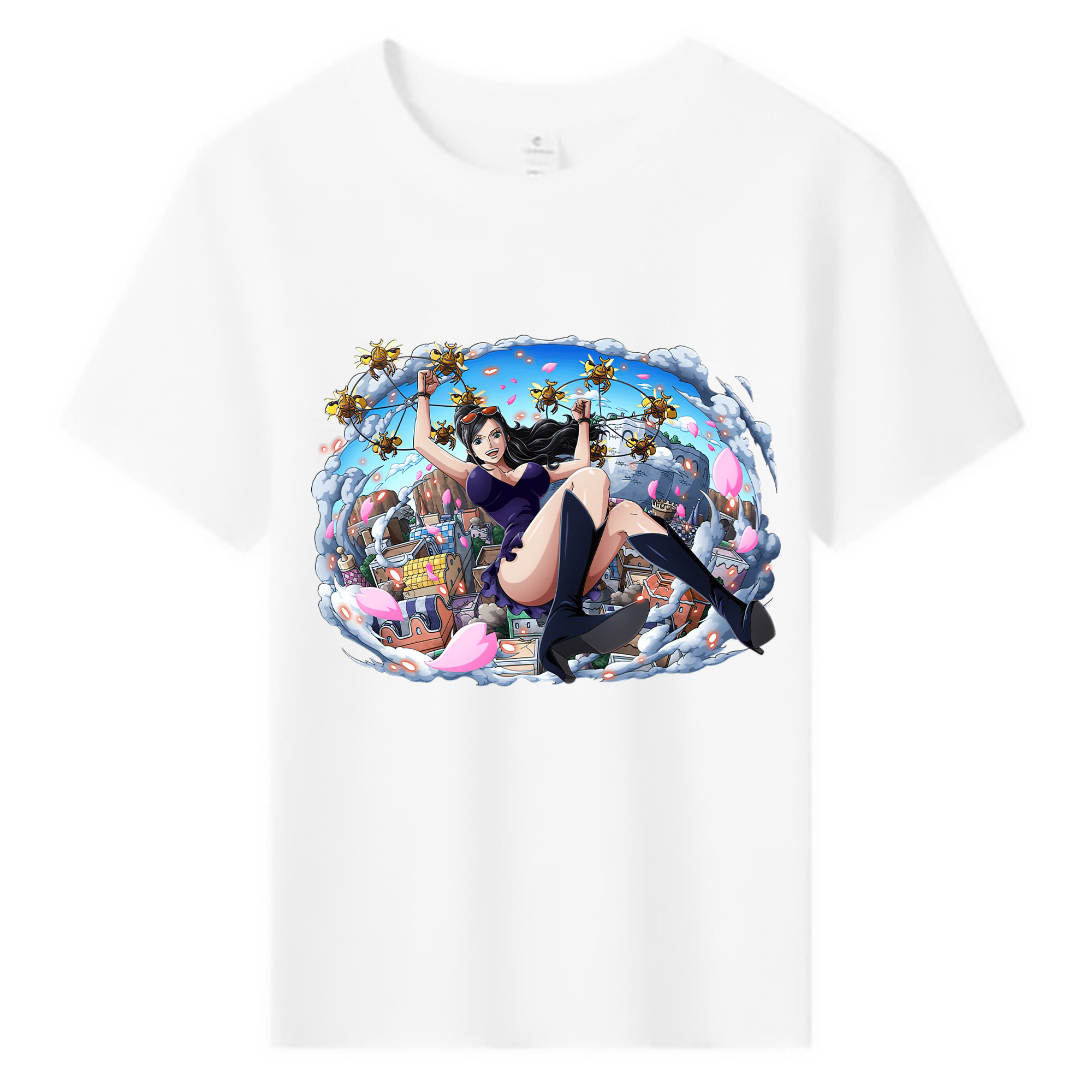 ワンピース ニコ・ロビン ONE PIECE Nico Robin 綿100％キッズTシャツ（フロントプリント）