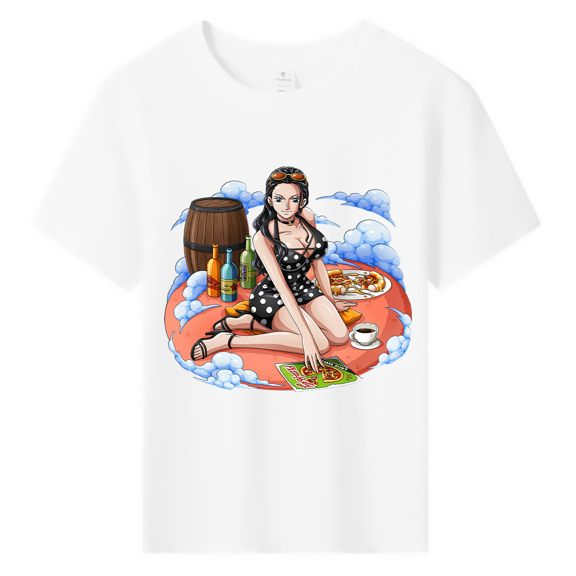 ワンピース ニコ・ロビン ONE PIECE Nico Robin 綿100％キッズTシャツ（フロントプリント）