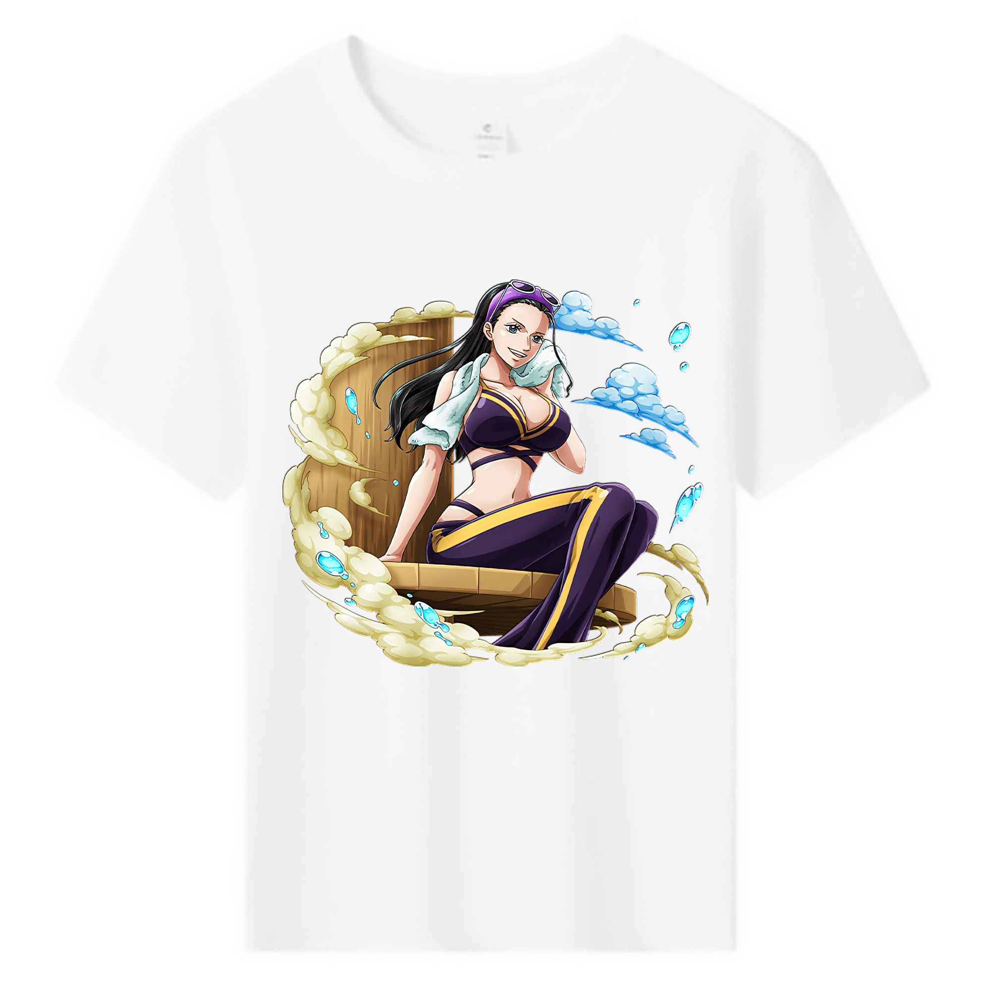 ワンピース ニコ・ロビン ONE PIECE Nico Robin 綿100％キッズTシャツ（フロントプリント）