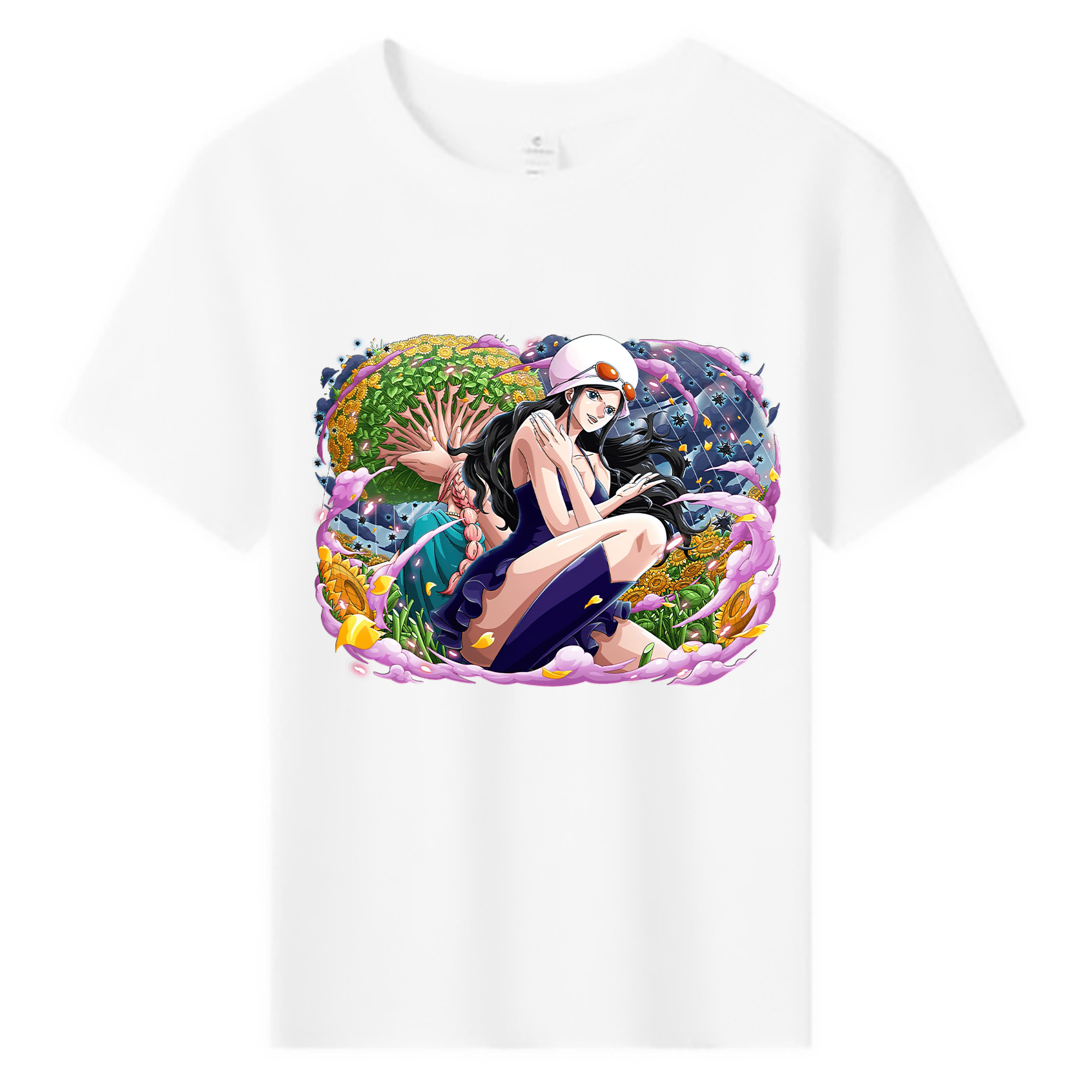 ワンピース ニコ・ロビン ONE PIECE Nico Robin 綿100％キッズTシャツ（フロントプリント）