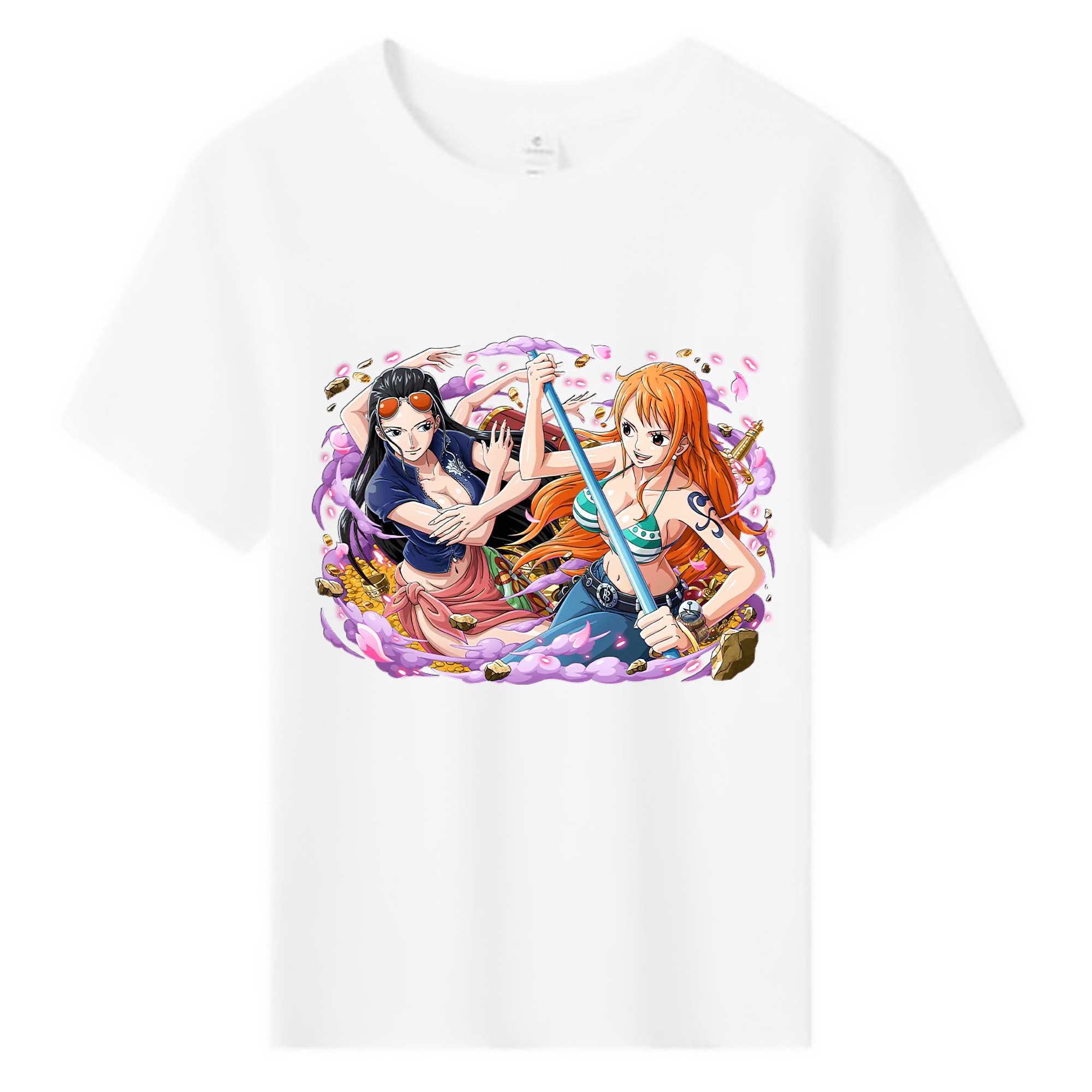 ワンピース ニコ・ロビン ONE PIECE Nico Robin 綿100％キッズTシャツ（フロントプリント）