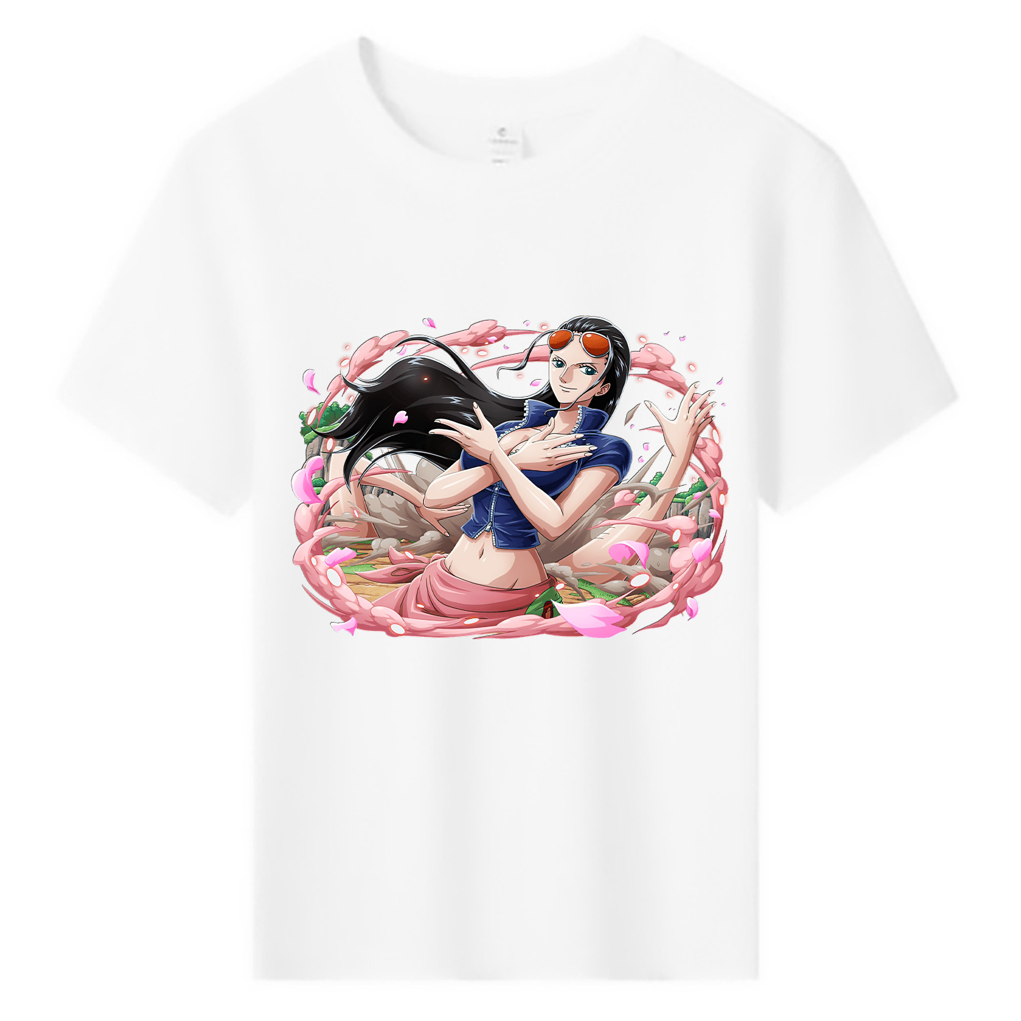 ワンピース ニコ・ロビン ONE PIECE Nico Robin 綿100％キッズTシャツ（フロントプリント）