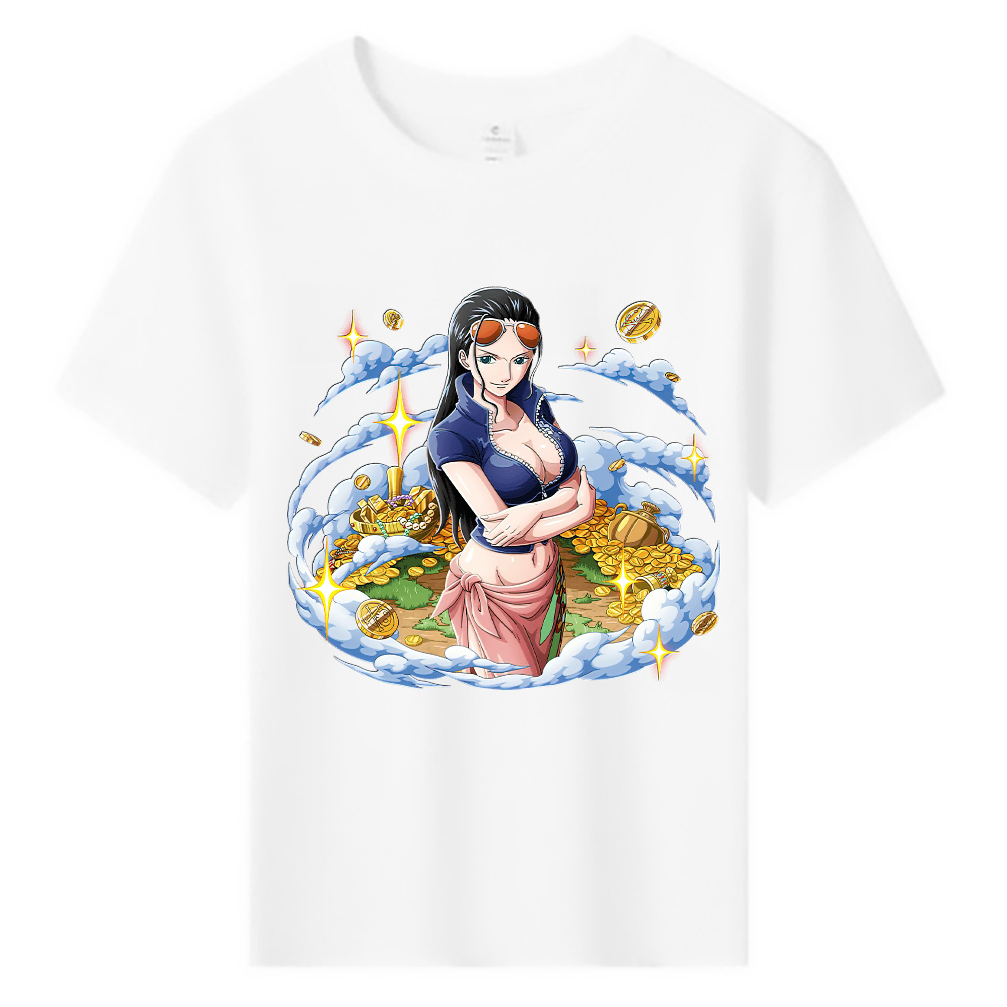 ワンピース ニコ・ロビン ONE PIECE Nico Robin 綿100％キッズTシャツ（フロントプリント）