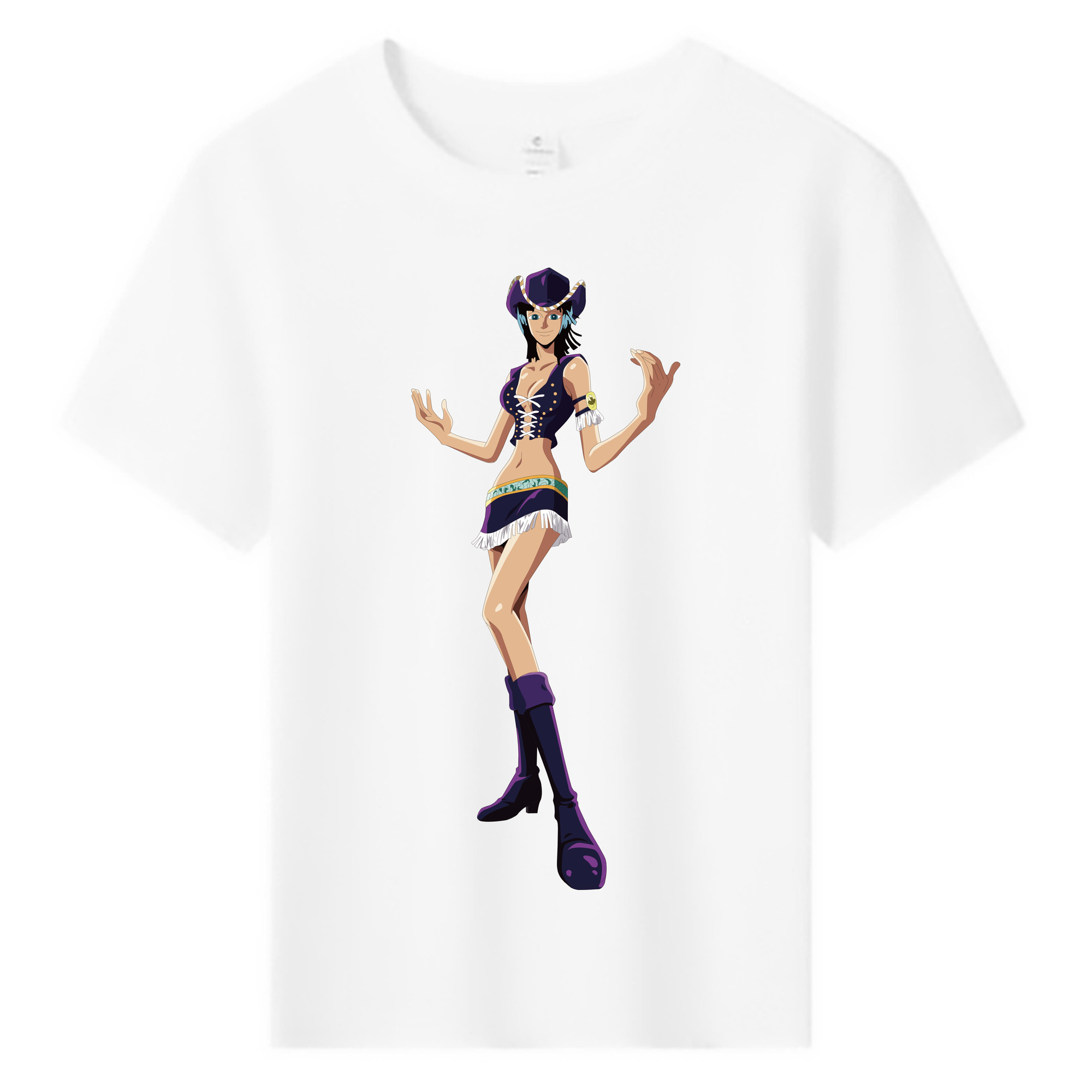 ワンピース ニコ・ロビン ONE PIECE Nico Robin 綿100％キッズTシャツ（フロントプリント）