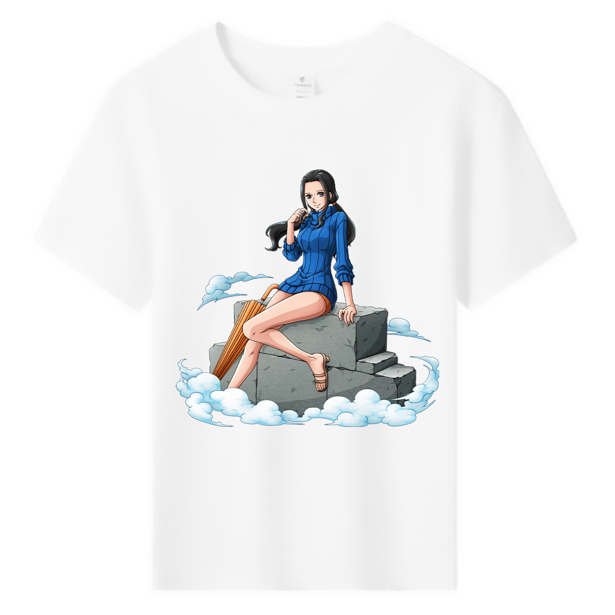 ワンピース ニコ・ロビン ONE PIECE Nico Robin 綿100％キッズTシャツ（フロントプリント）