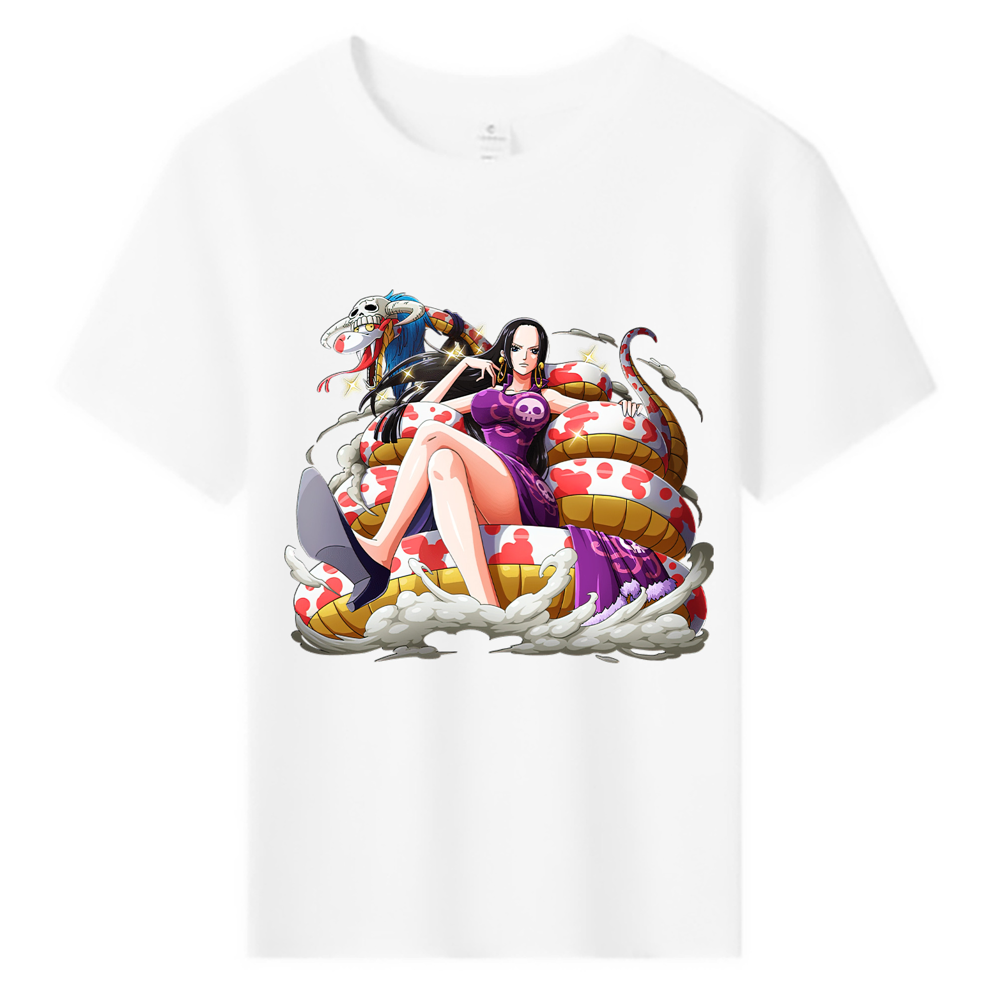 ワンピース ボア・ハンコック ONE PIECE Boa·Hancock 綿100％キッズTシャツ（フロントプリント）
