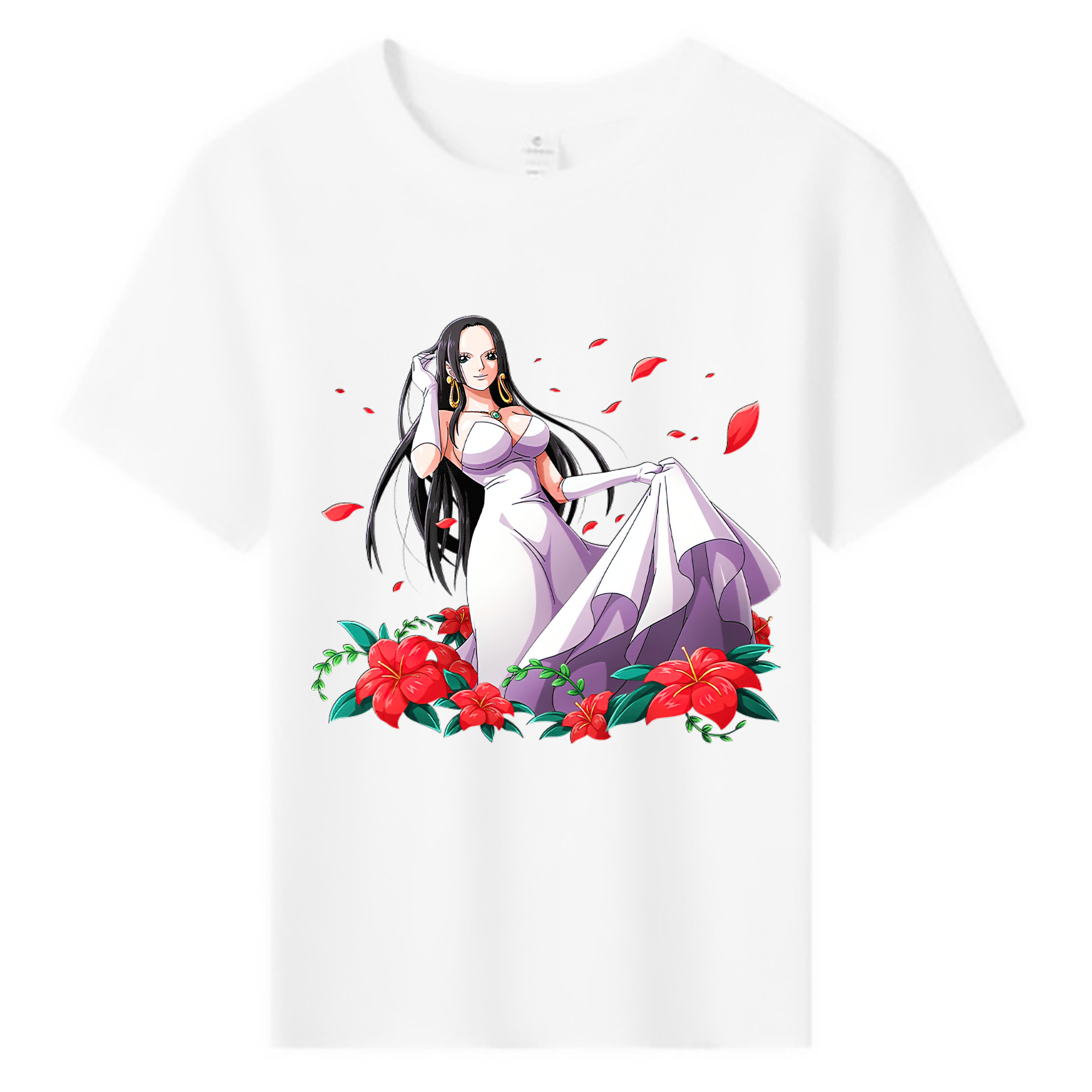ワンピース ボア・ハンコック ONE PIECE Boa·Hancock 綿100％キッズTシャツ（フロントプリント）