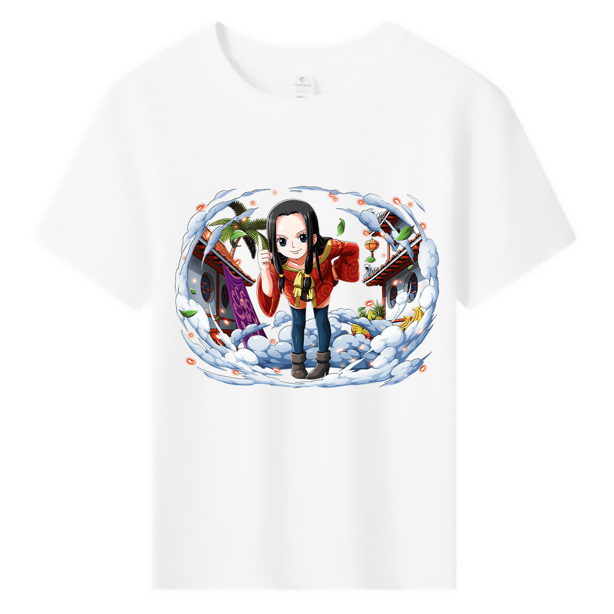 ワンピース ボア・ハンコック ONE PIECE Boa·Hancock 綿100％キッズTシャツ（フロントプリント）