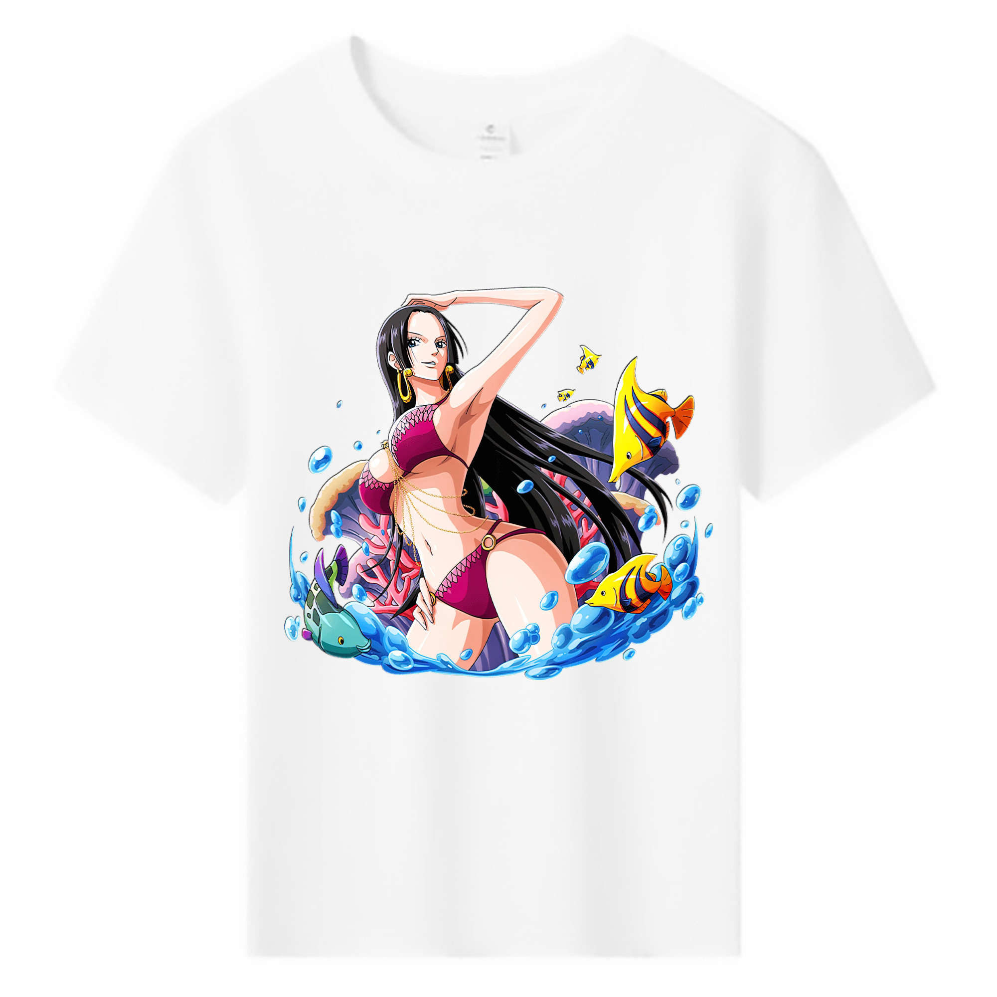 ワンピース ボア・ハンコック ONE PIECE Boa·Hancock 綿100％キッズTシャツ（フロントプリント）