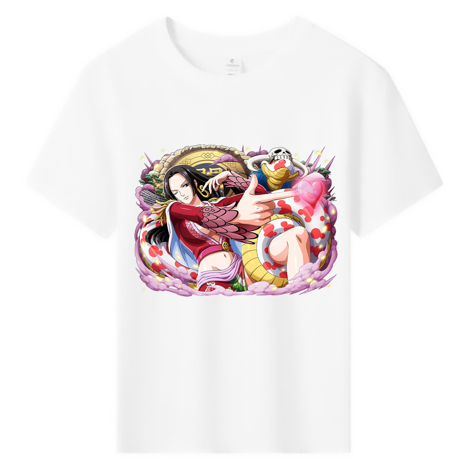ワンピース ボア・ハンコック ONE PIECE Boa·Hancock 綿100％キッズTシャツ（フロントプリント）
