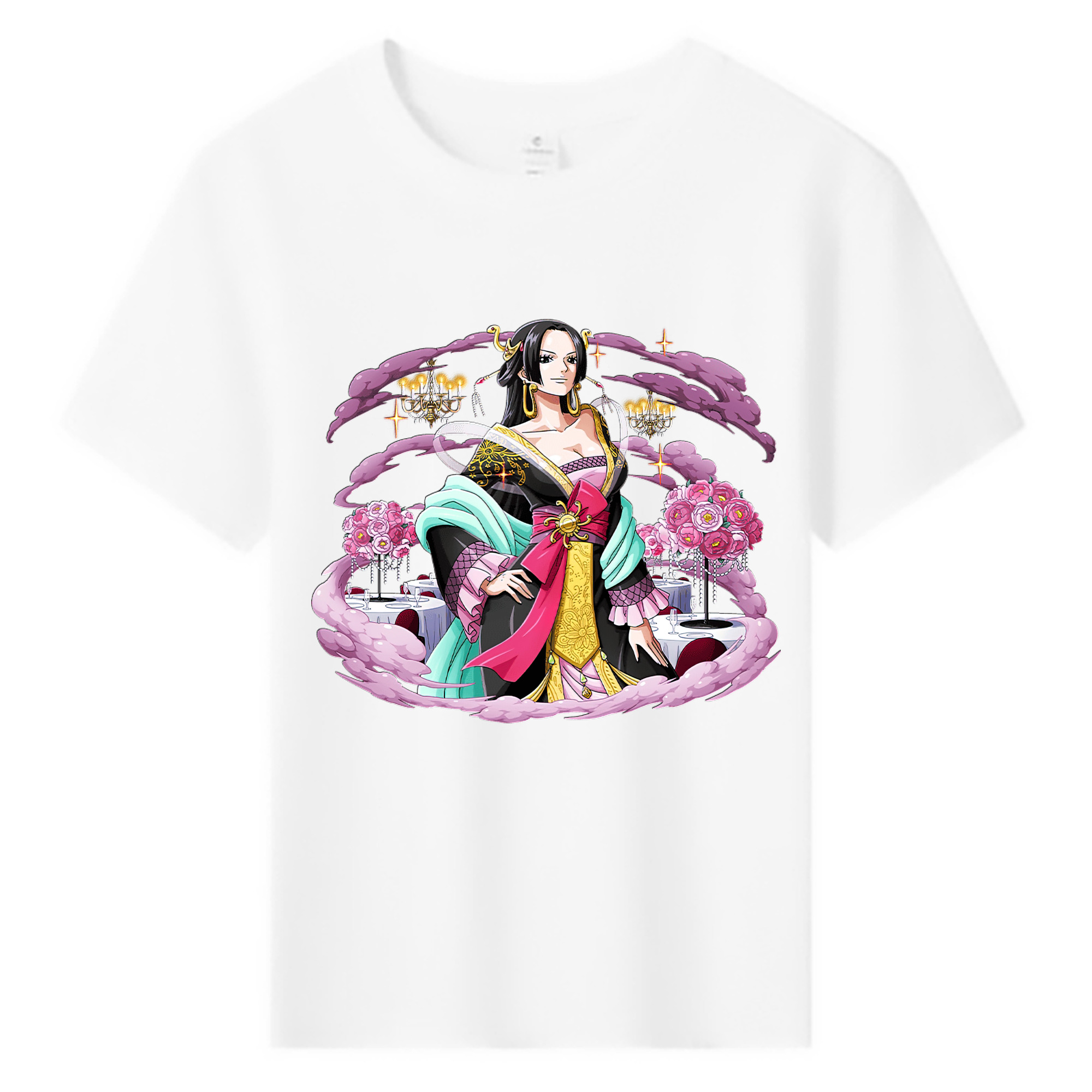 ワンピース ボア・ハンコック ONE PIECE Boa·Hancock 綿100％キッズTシャツ（フロントプリント）