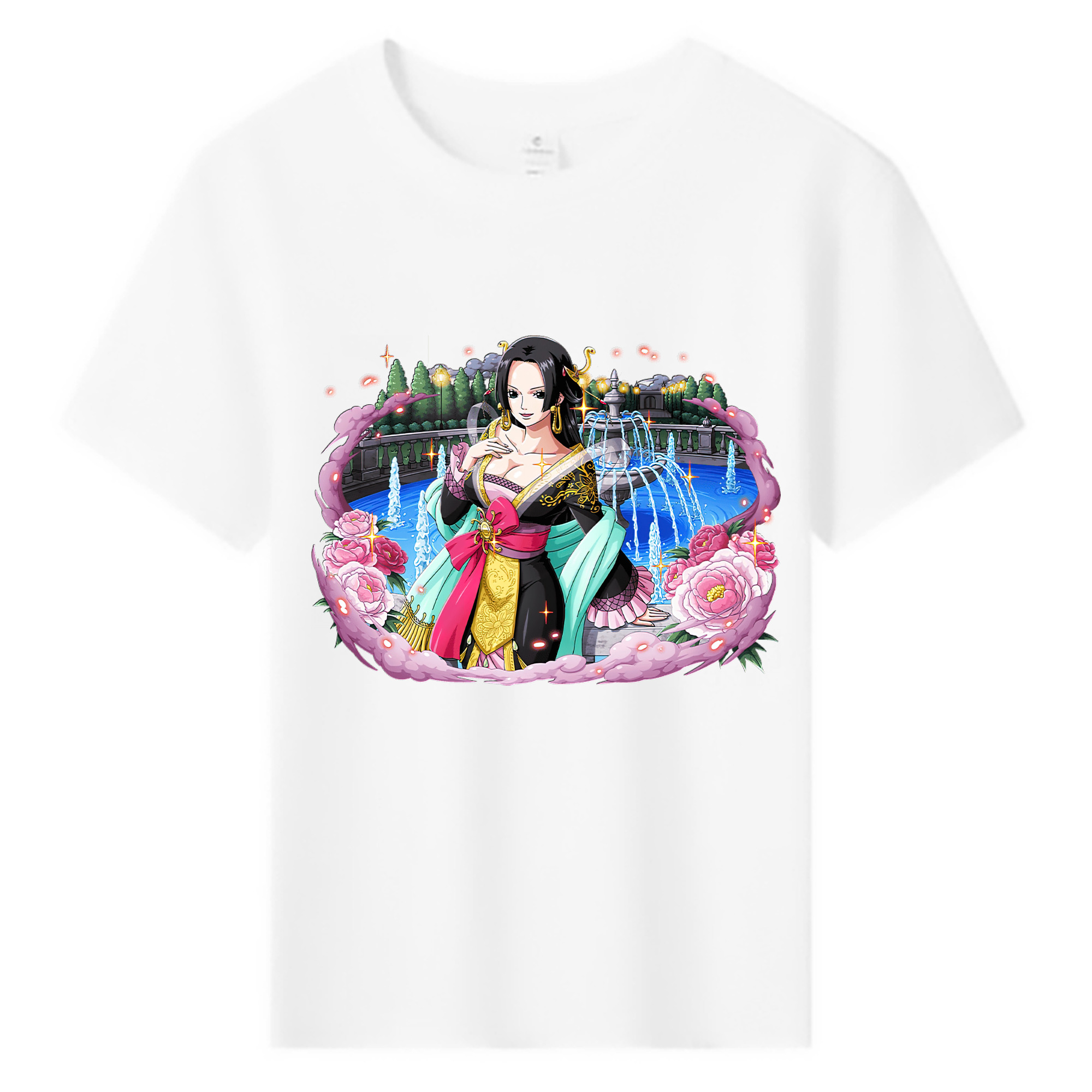 （画像用） ワンピース ボア・ハンコック ONE PIECE Boa·Hancock 綿100％キッズTシャツ（フロントプリント）