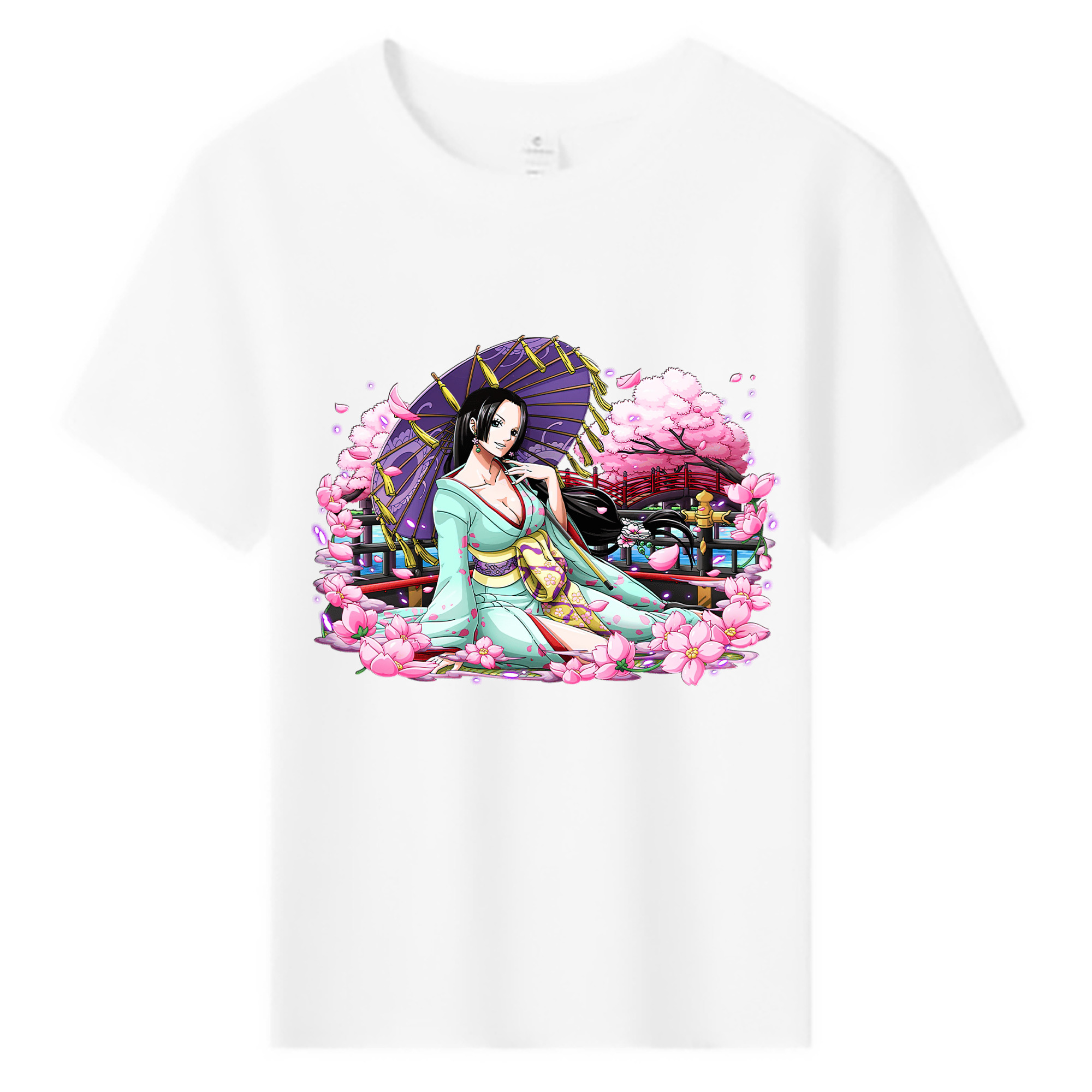 ワンピース ボア・ハンコック ONE PIECE Boa·Hancock 綿100％キッズTシャツ（フロントプリント）