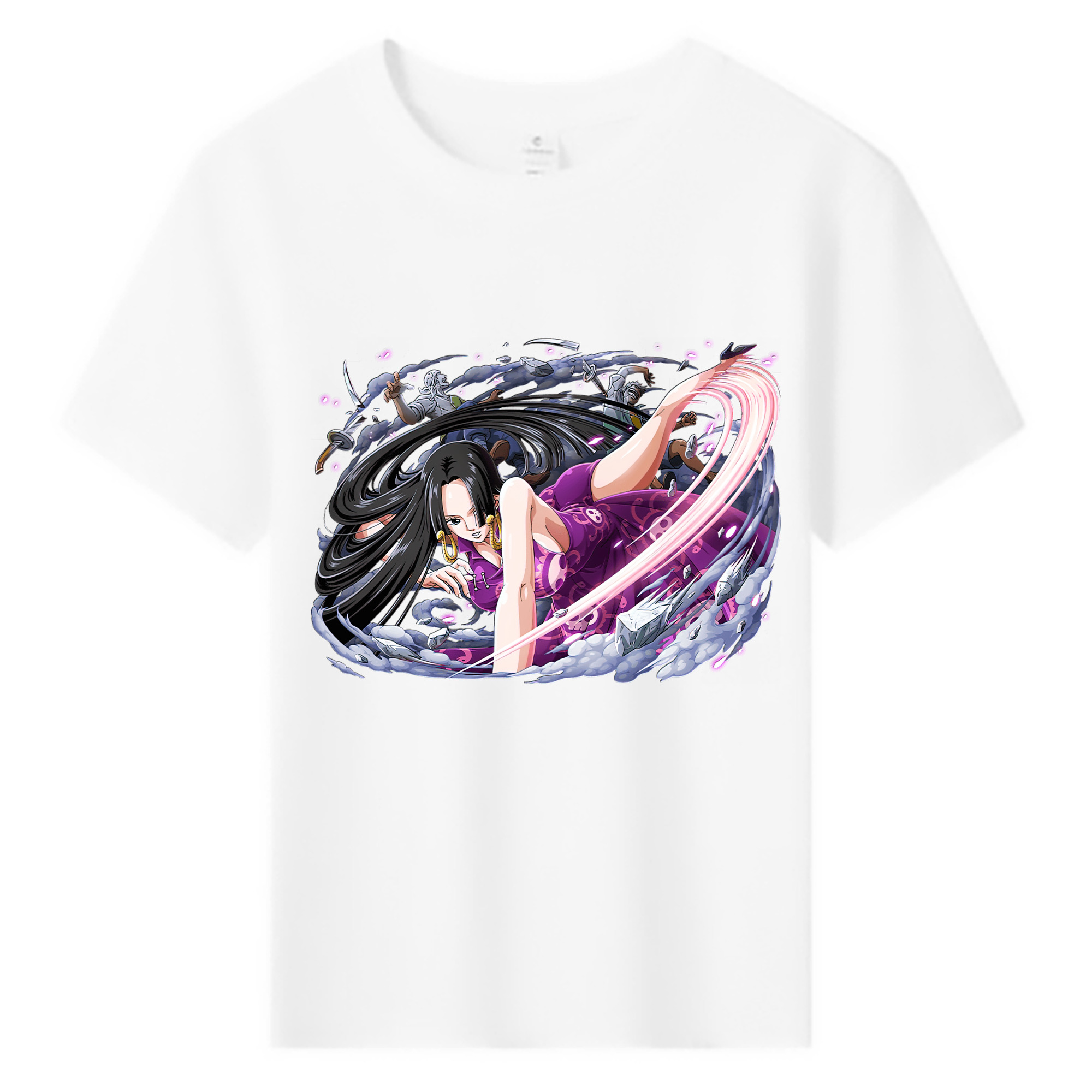 ワンピース ボア・ハンコック ONE PIECE Boa·Hancock 綿100％キッズTシャツ（フロントプリント）