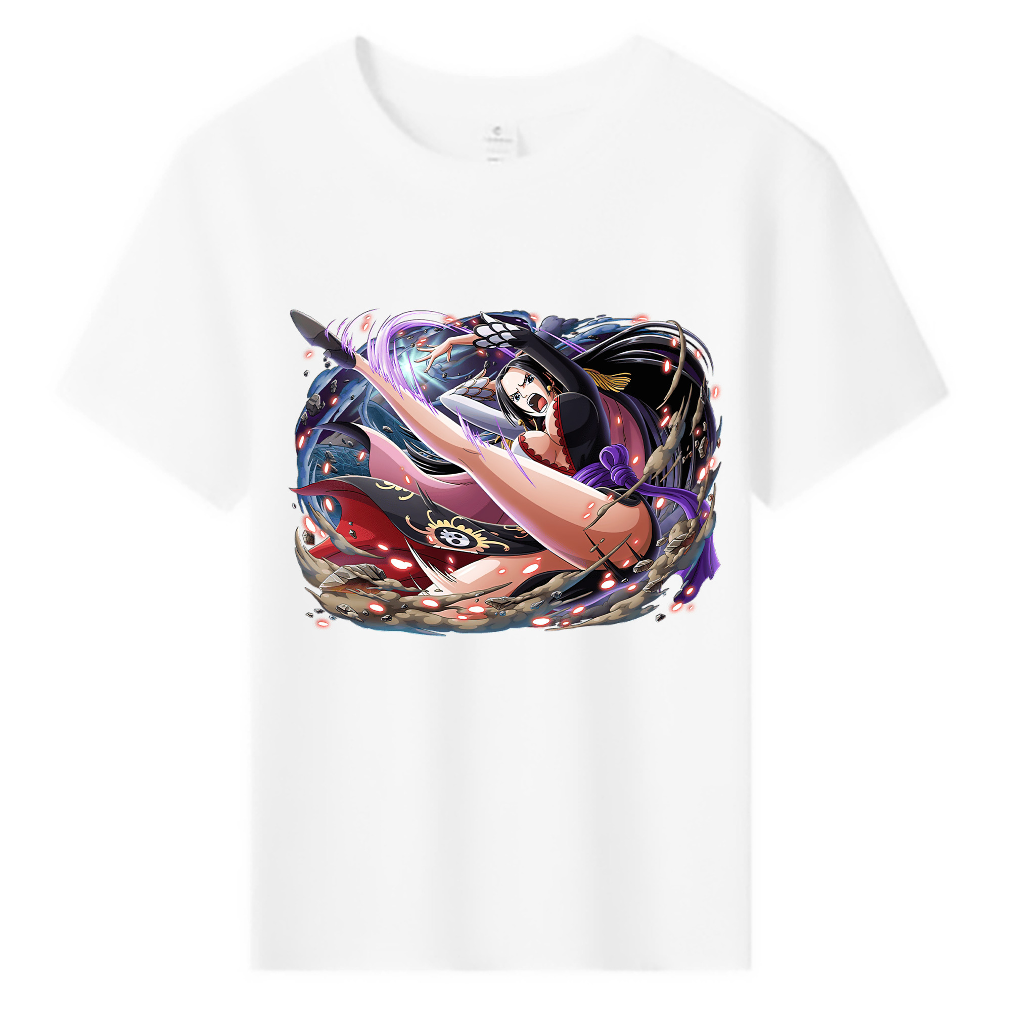 ワンピース ボア・ハンコック ONE PIECE Boa·Hancock 綿100％キッズTシャツ（フロントプリント）